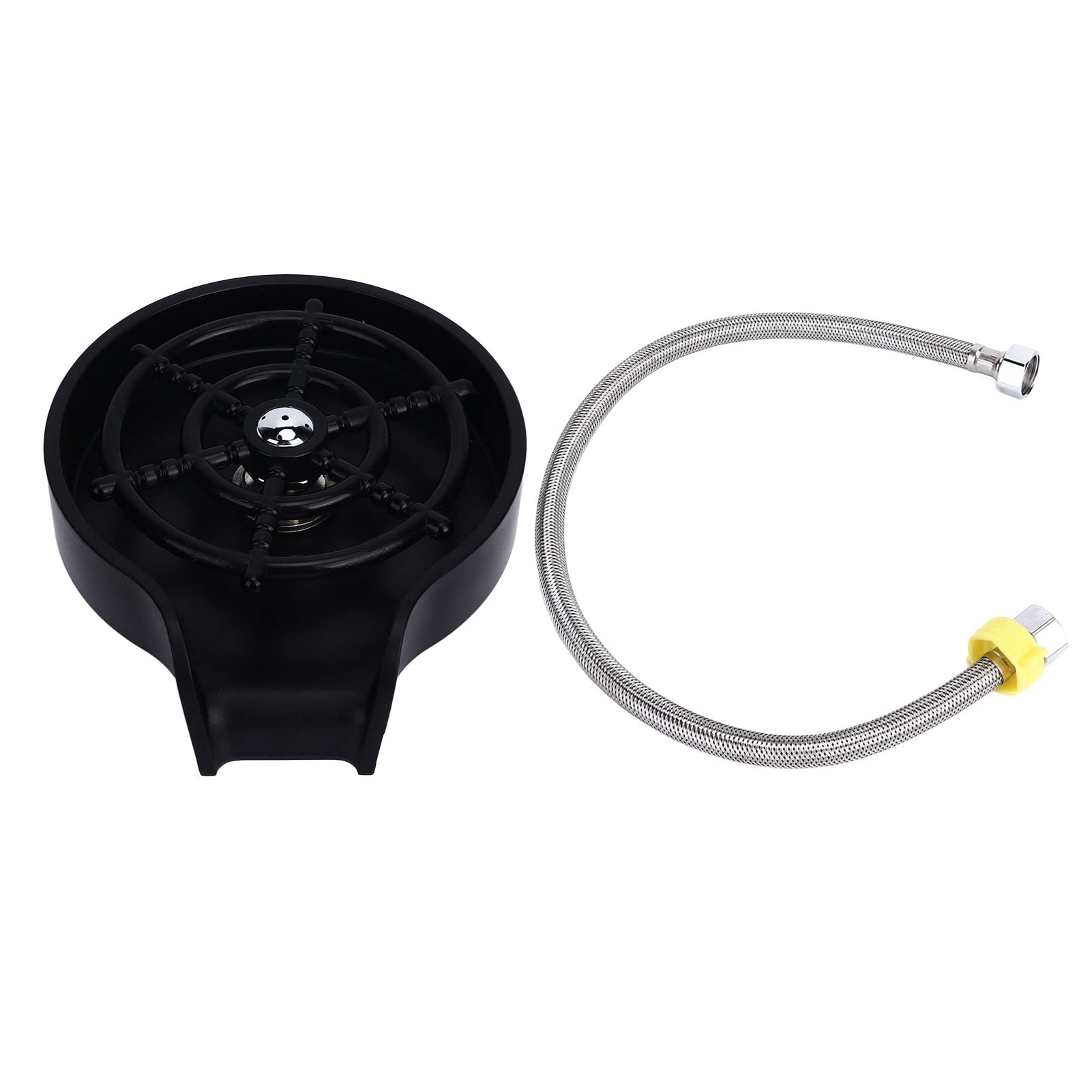 Rosvola Glass Washer - Quick Detachable G12 Interface Cup Cleaner for Bar, Hotel & Kitchen | Commercial Dishwashing with Hose for Sinks, Countertops & Food Service Areas