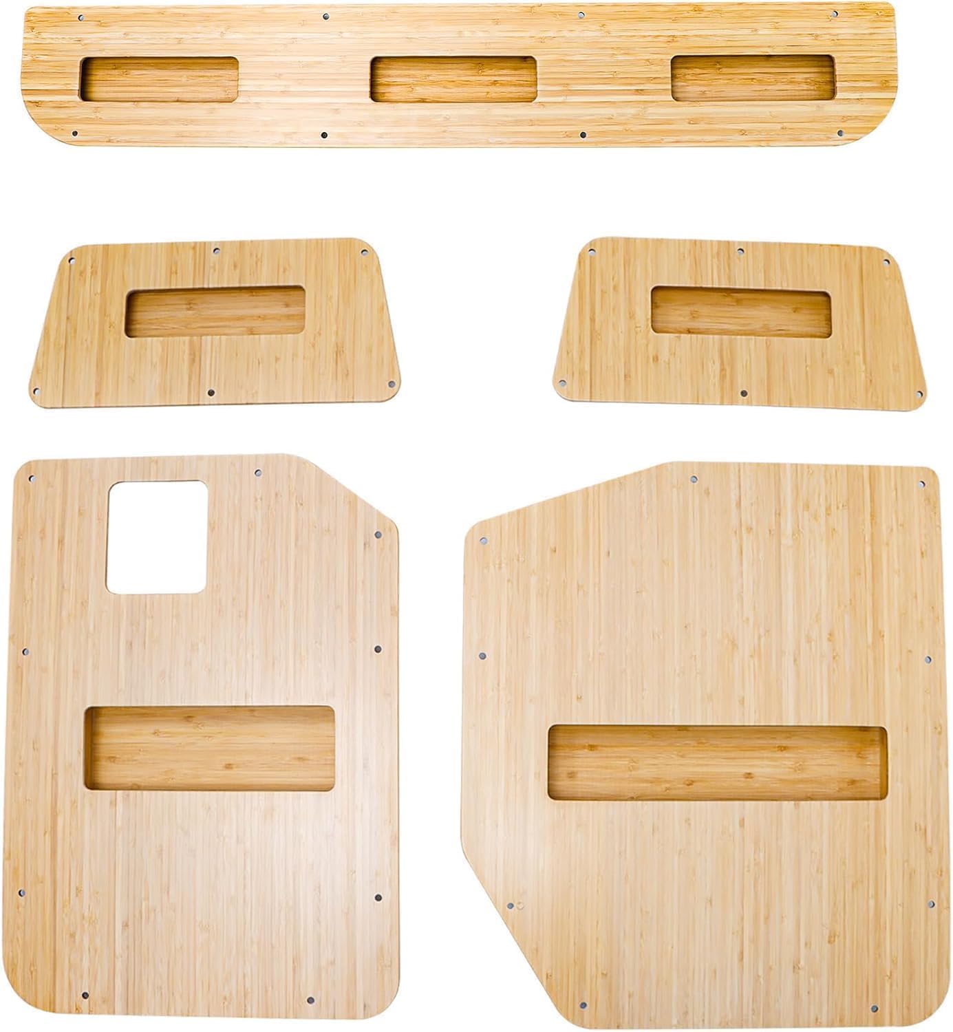 2019-2024 Mercedes-Benz Sprinter Door Panels & Cubby Shelf Kit - Complete Rear & Sliding Door Set for Van Organization & Storage Solutions | Perfect for Cargo Van Conversion, Camping & Work Vehicle Customization