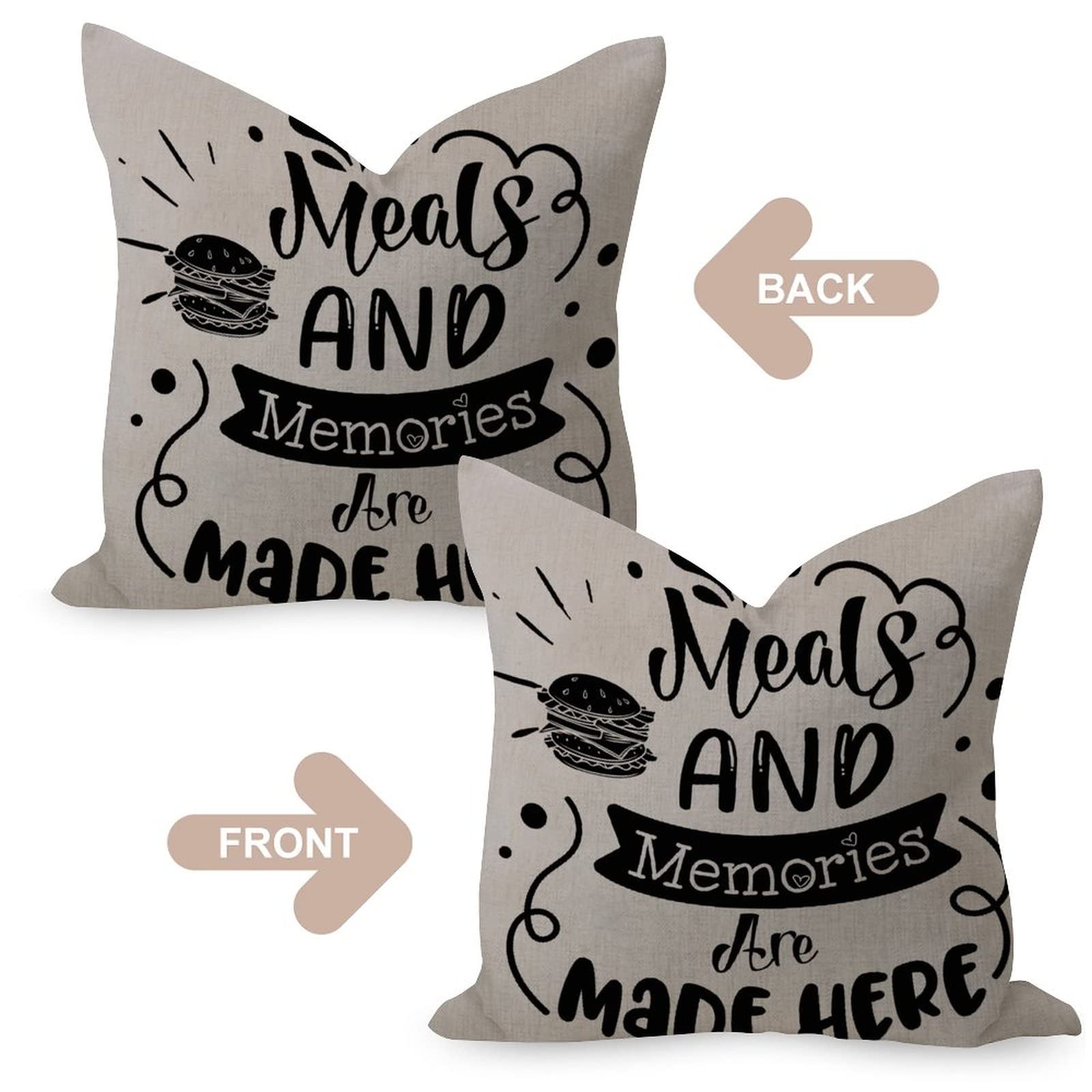 18x18 Inch Cotton Linen Pillow Covers for Sofa & Outdoor Decor