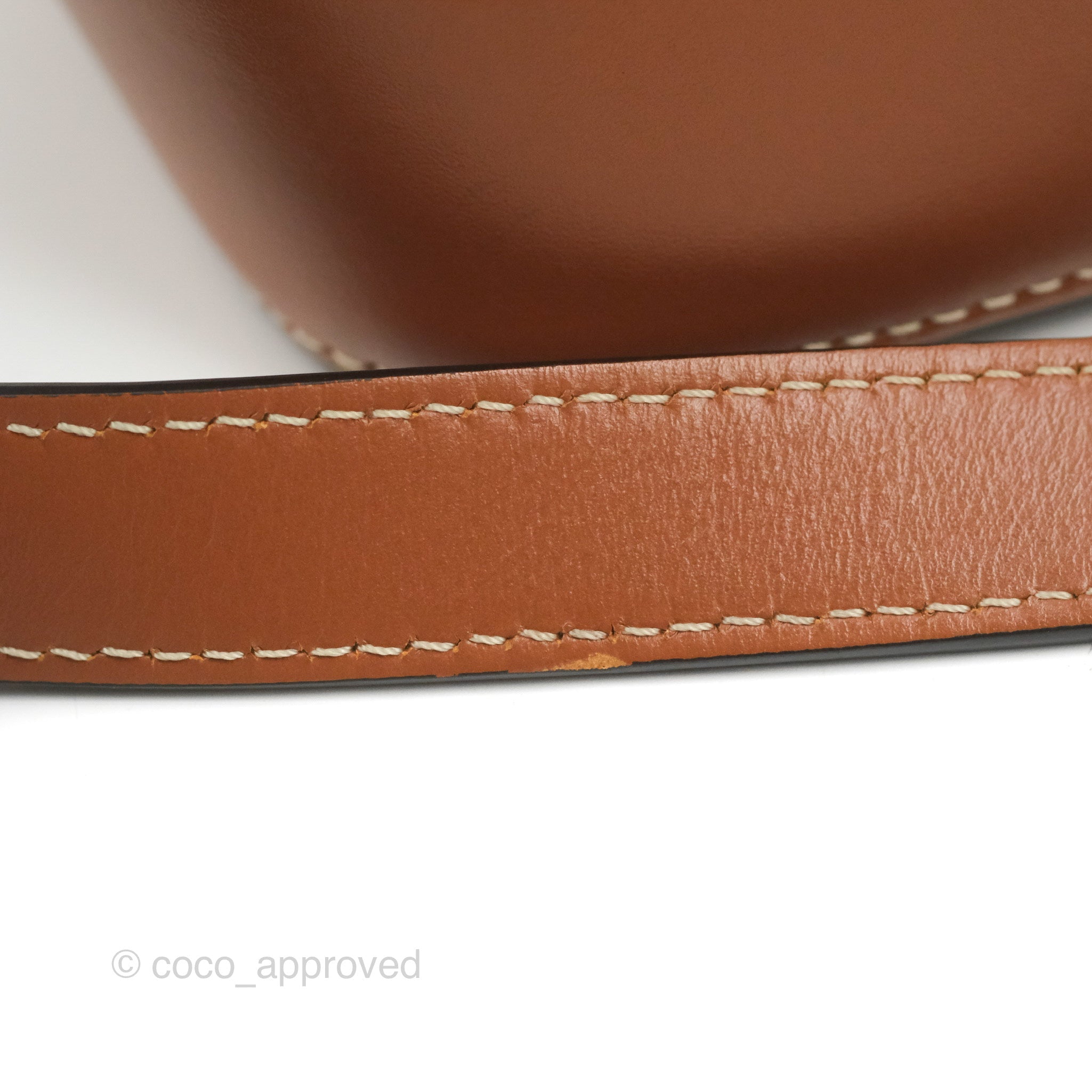 Celine Small Bucket Bag in Triomphe Canvas & Tan Calfskin Leather - Perfect for Everyday Use, Work & Travel Accessories