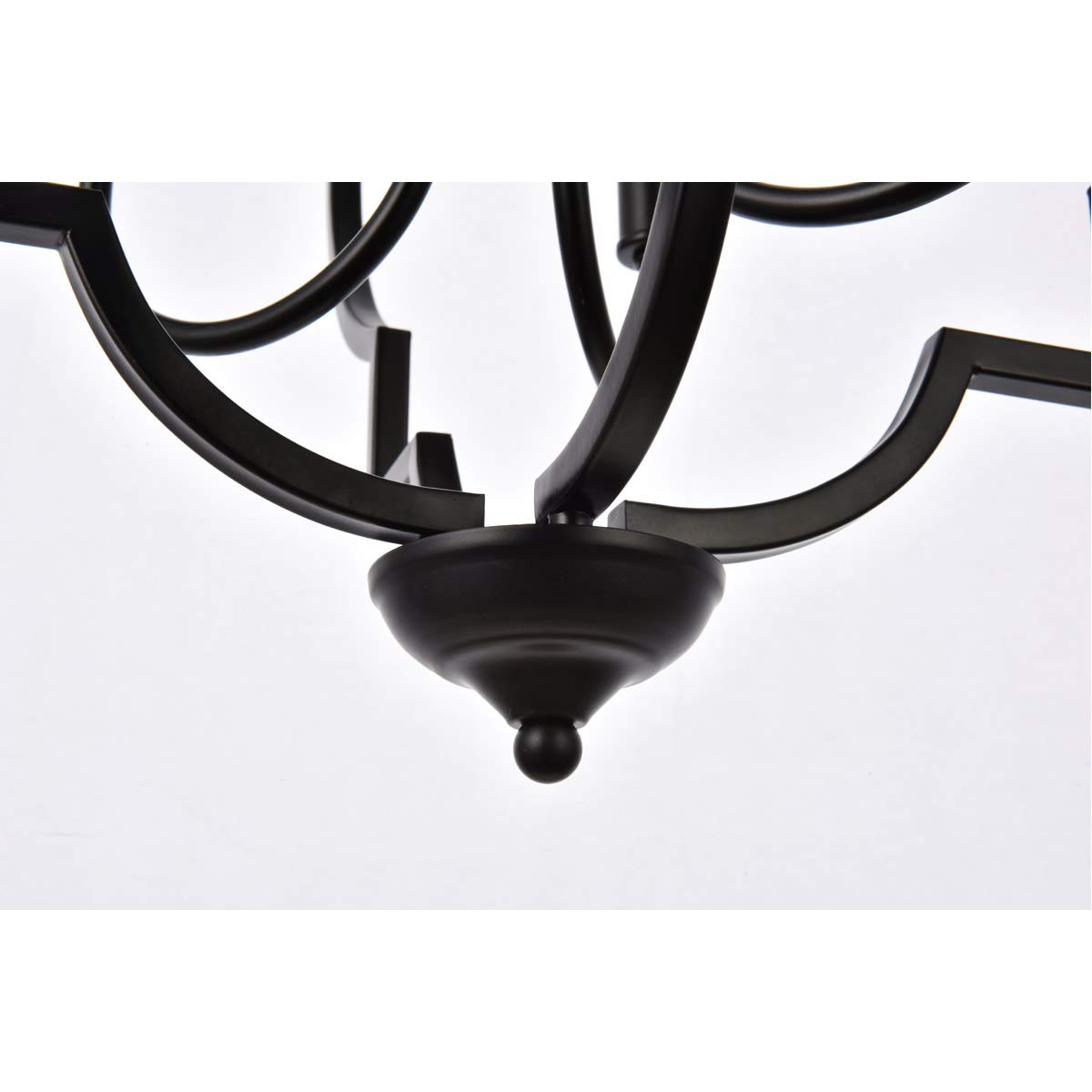 Black Modern 4-Light Sandara Pendant - Indoor Ceiling Lighting Fixture for Dining Room, Kitchen, or Living Room Decor