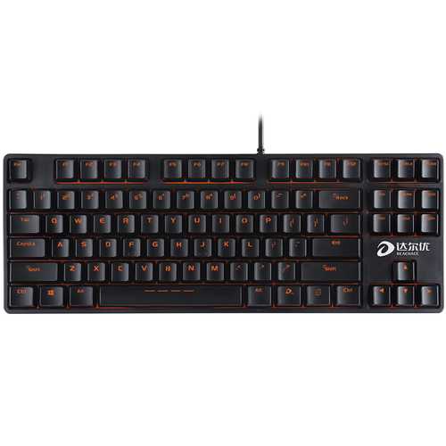 Dareu DK100 87-Key Black Brown Switch Gaming Mechanical Keyboard - Anti-Ghosting, N-Key Rollover for PC, Laptop - Perfect for Esports, Typing & Office Work