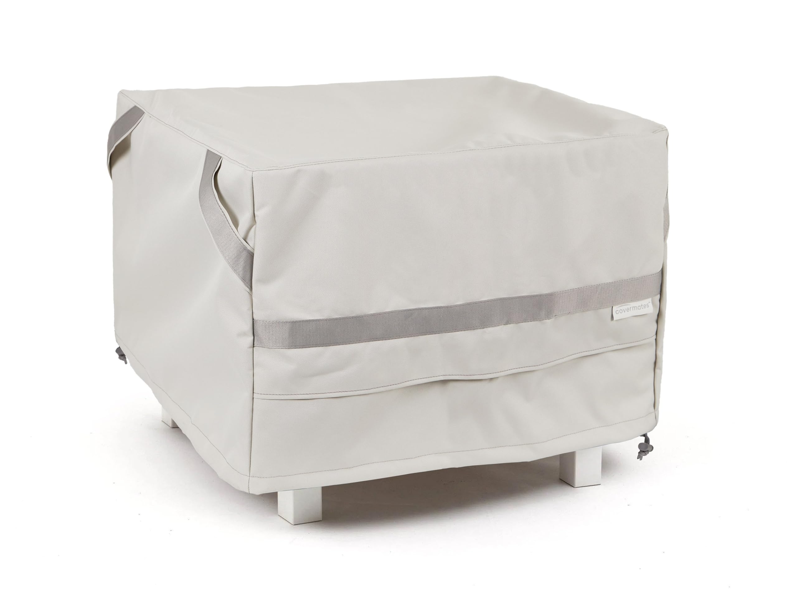 Covermates Square Patio Accent Table Cover - Waterproof 900D Polyester Outdoor Furniture Protector for Ottoman & Side Tables (42