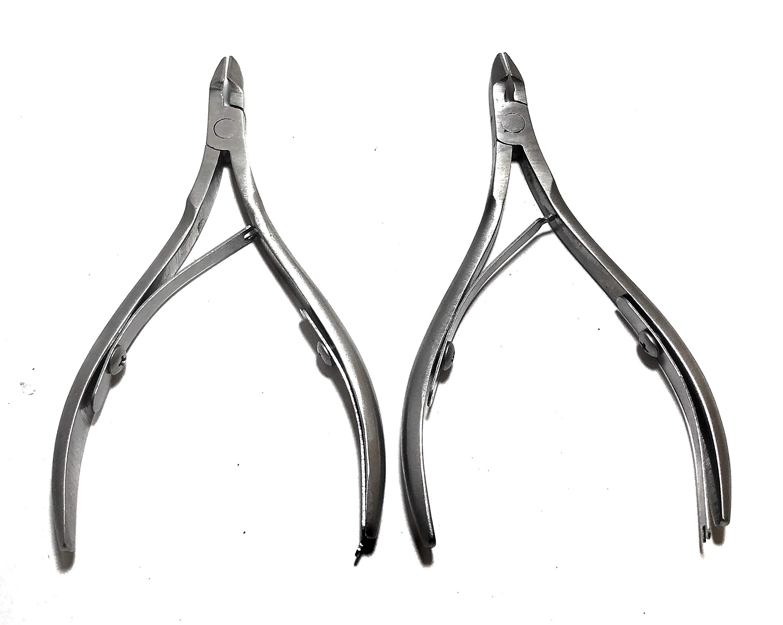 Keralooks Professional Cuticle Cutter & Nail Clipper Set for Thick Nails - Pedicure & Manicure Tools for Salon & Home Nail Care
