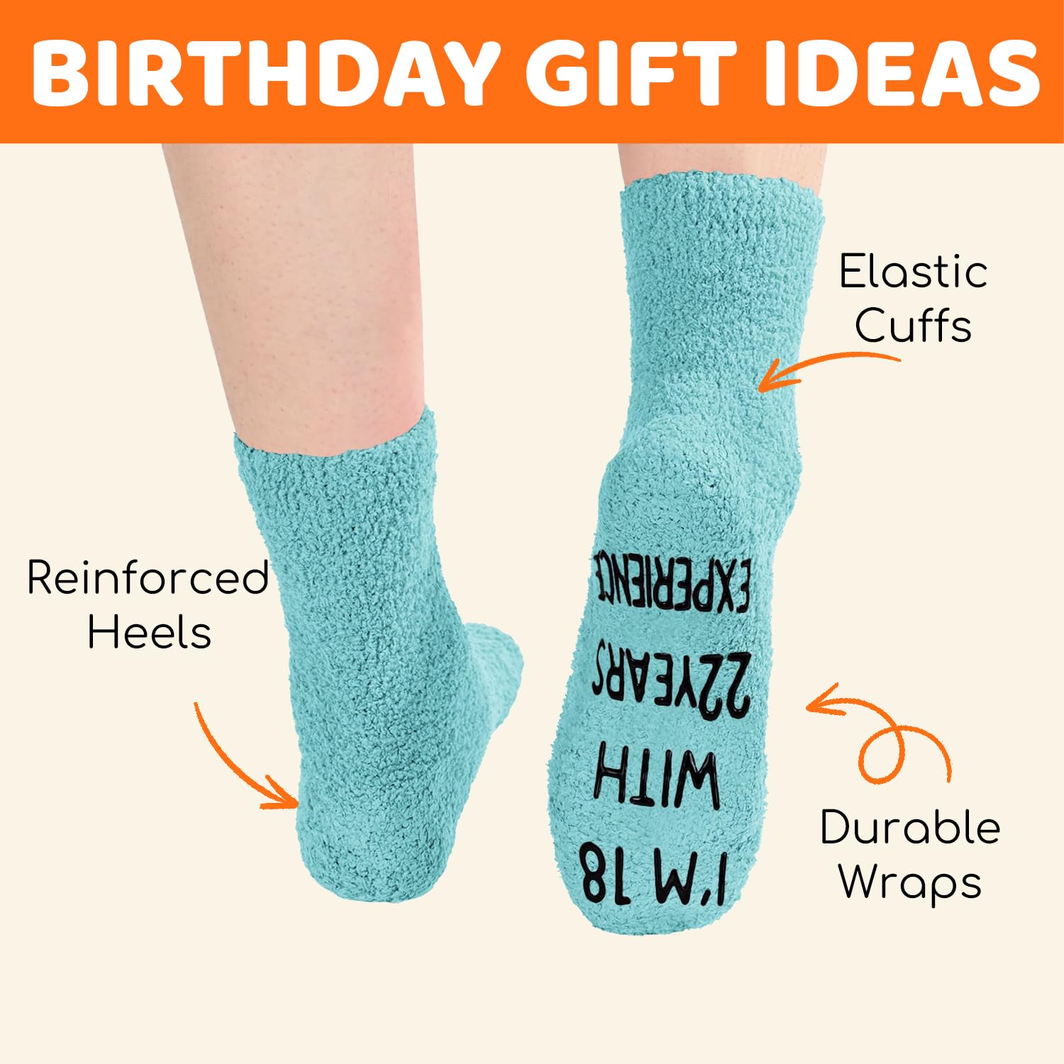 HappyPop Funny Birthday Socks for Women & Men - Novelty 30s 40s Gifts (31-40 Years) - Perfect for Birthday Parties, Gag Gifts & Special Occasions