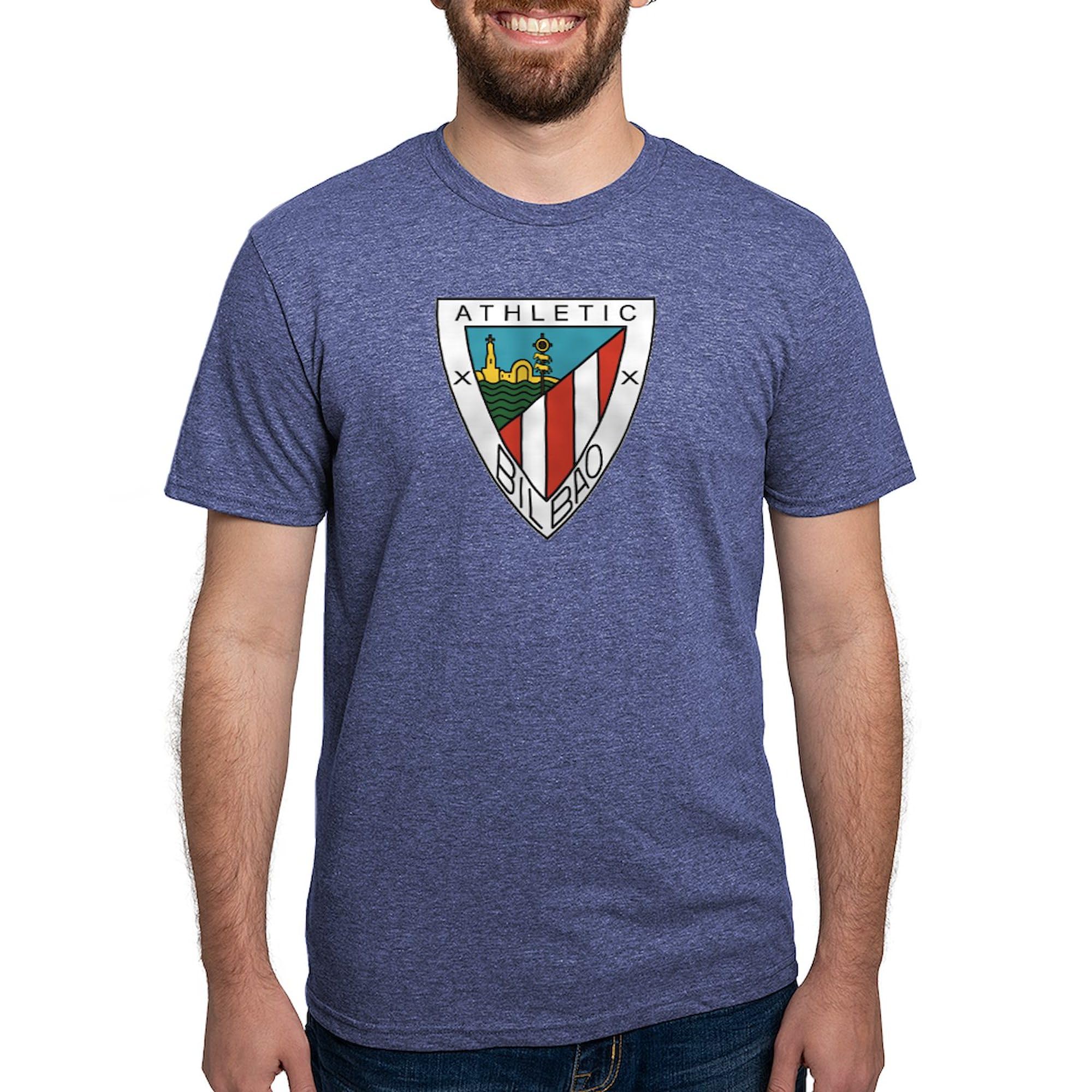 Athletic Bilbao Men's Premium Tri-Blend T-Shirt - Soft Vintage Style Soccer Jersey for Fans - Perfect for Game Day, Casual Wear & Sports Events