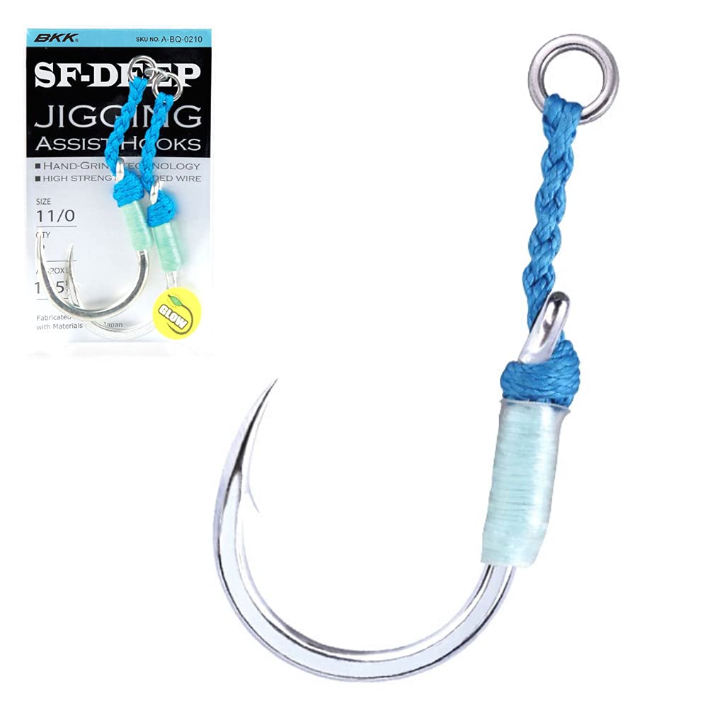 BKK Hooks Size 13/0# Deep Sea Fishing Hooks - 1 Pack (A-EJ-8925 SF) | Saltwater & Freshwater Fishing | Perfect for Bass, Catfish, and Offshore Angling