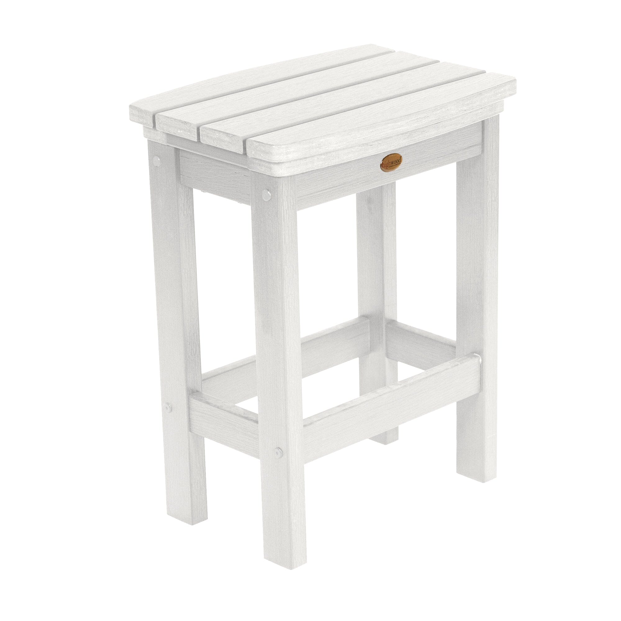Refurbished Lehigh Counter Height Bar Stool - Industrial Style Metal Frame & Wood Seat - Perfect for Kitchen Islands, Breakfast Bars & Home Decor