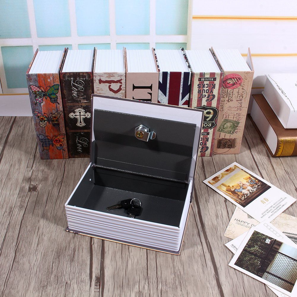 Secret Book Safe Box with 2 Keys - Hidden Storage for Money, Jewelry & Valuables - Disguised as Dictionary Book for Home & Office Security