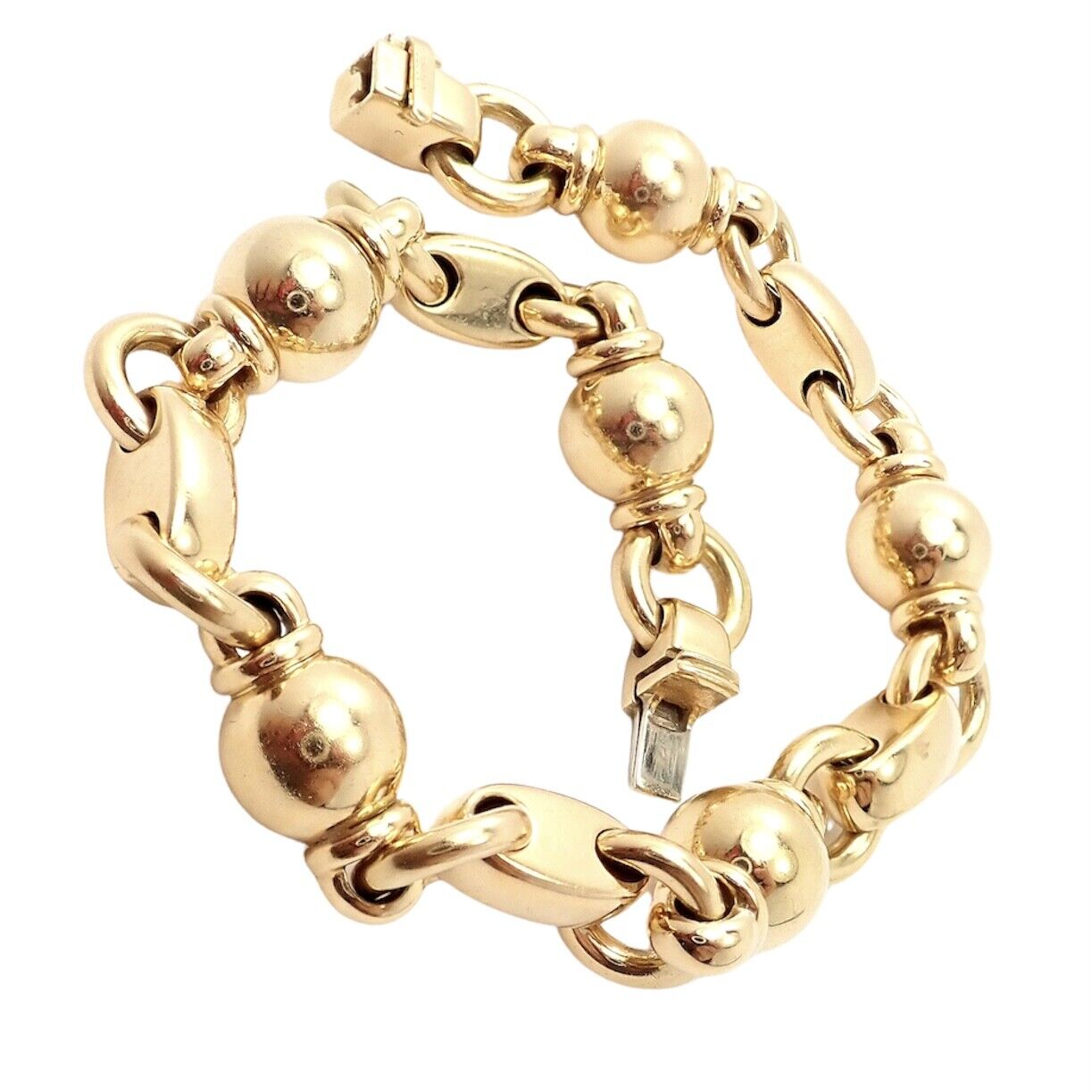 Authentic Vintage Chanel 18k Yellow Gold Classic Link Bracelet | Luxury Fashion Jewelry for Women | Perfect for Parties, Weddings & Special Occasions