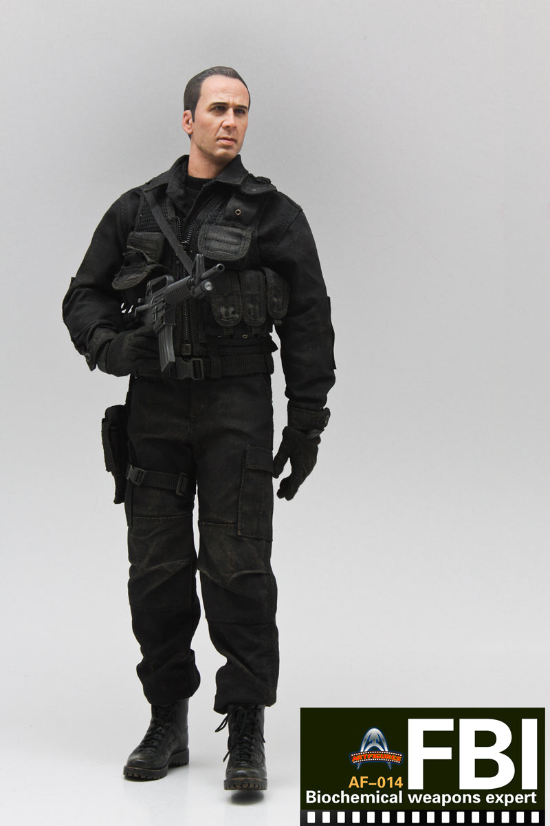 1/6 Scale FBI Biochemical Weapons Expert Action Figure - Highly Detailed Collectible Art Figure for Display & Diorama Scenes