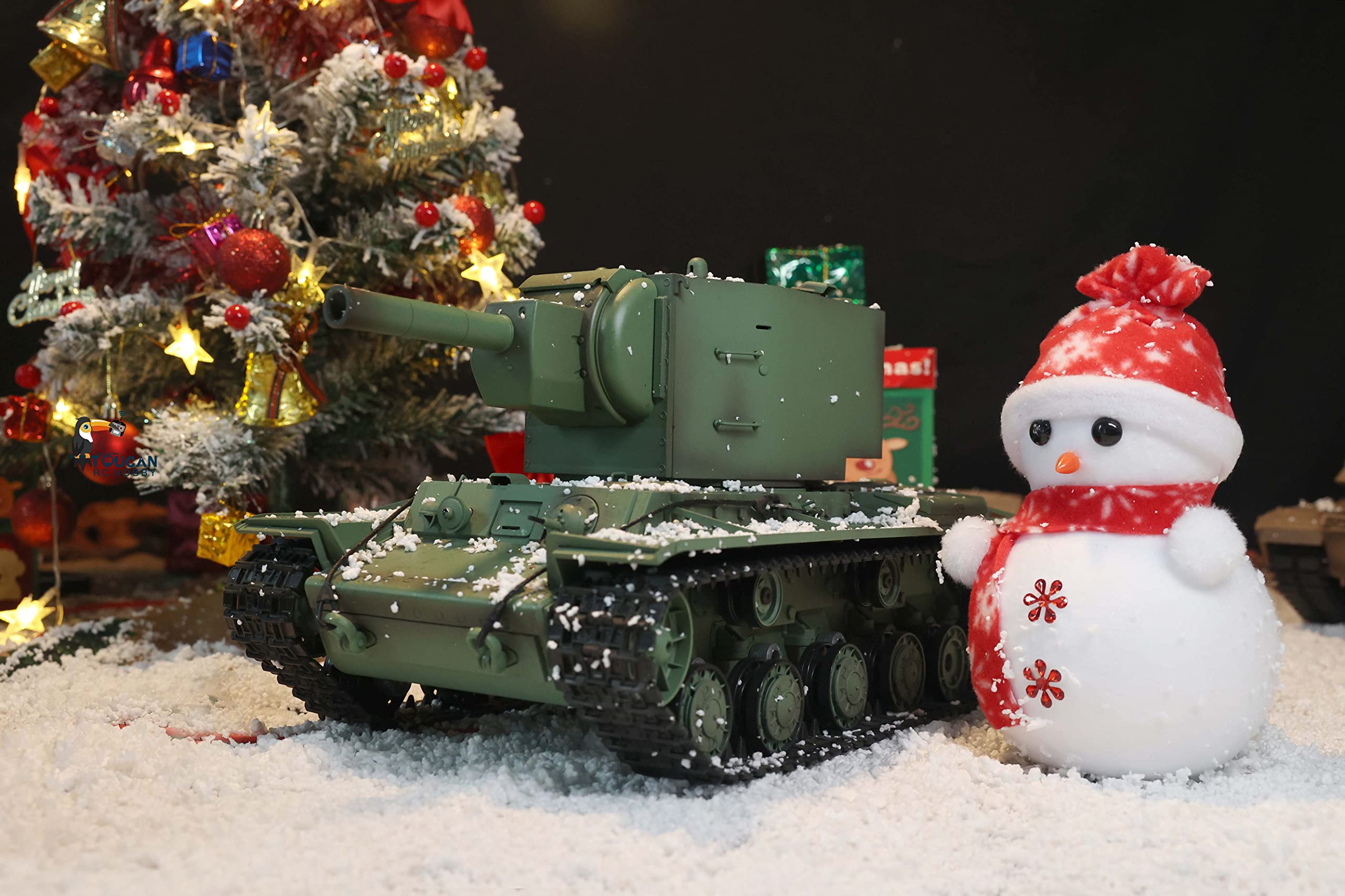 TOUCAN RC HOBBY 1/16 Scale Henglong TK7.0 Soviet KV-2 RC Tank with Barrel Recoil, BB Airsoft, Smoke & Sound Effects - Giant 3949 Model Military Toy for Adults & Kids | Battle Simulation, Collectible Display, Outdoor Play