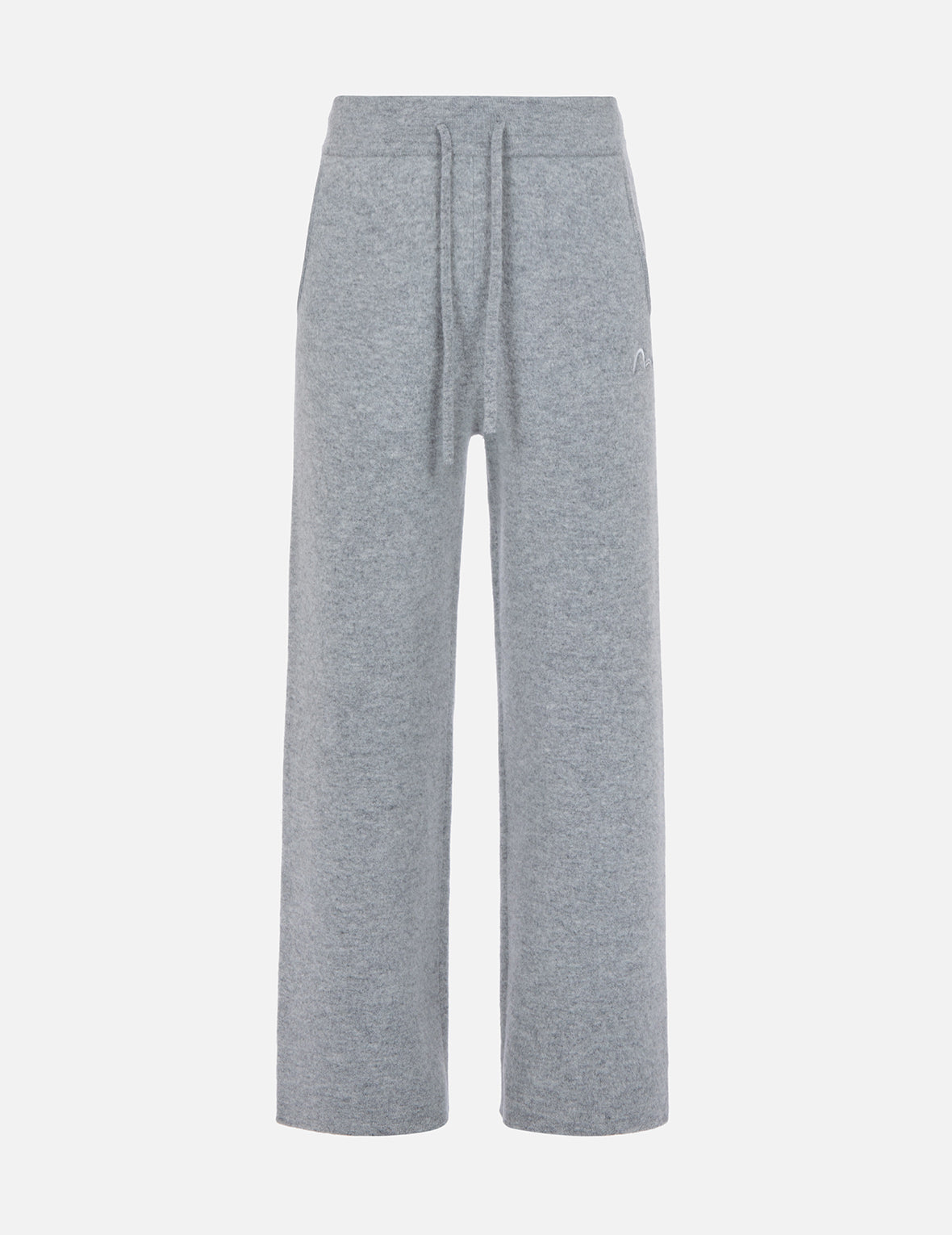 Seagull Embroidery Knit Pants for Women - Soft Stretchy High Waisted Lounge Pants - Comfortable Casual Pajama Bottoms for Home, Yoga, and Travel