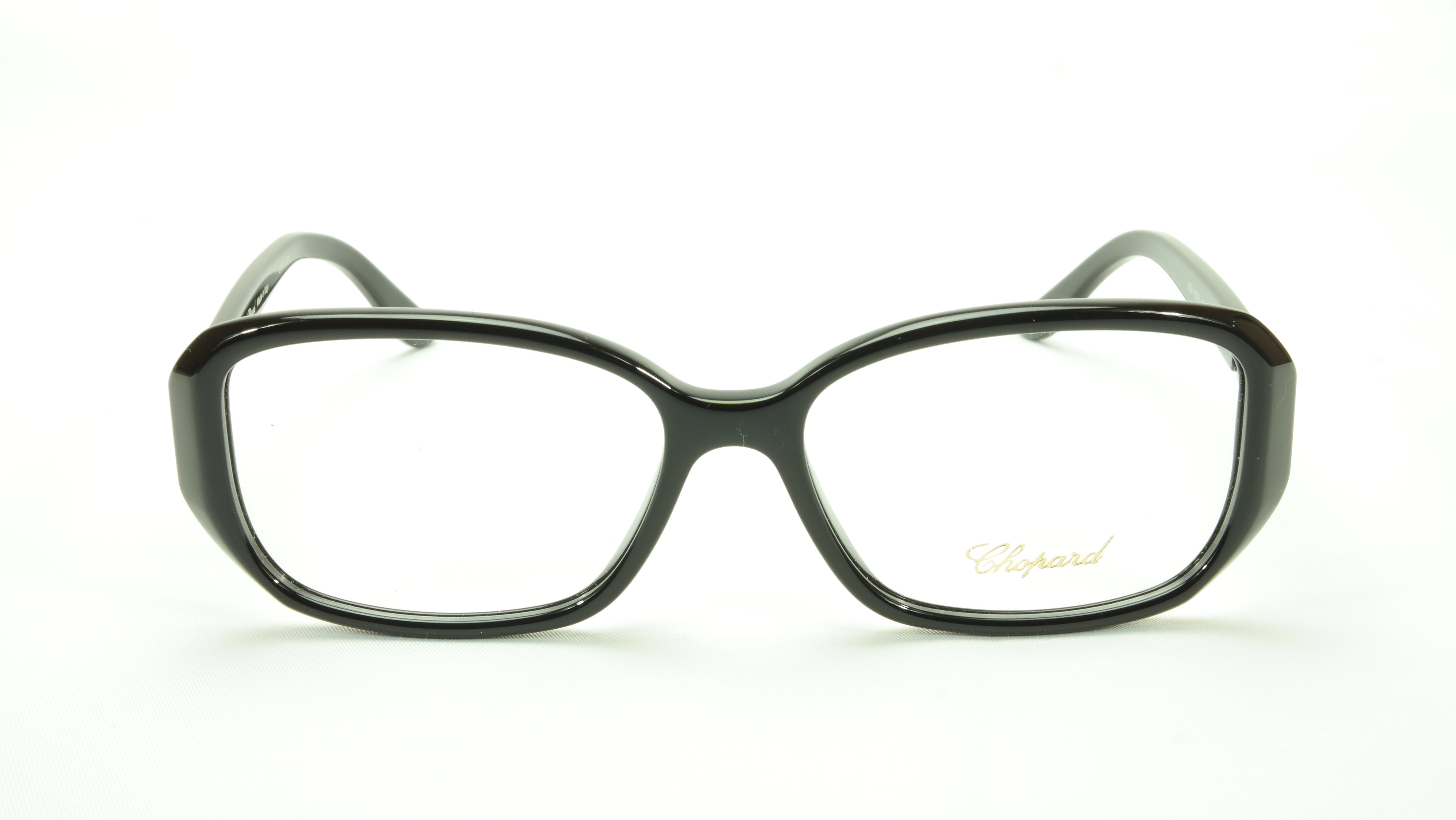 Chopard VCH 155S 0700 Acetate Eyeglasses Frame - Black & Gold Italian-Made (53-15-135) | Luxury Designer Glasses for Business & Formal Occasions