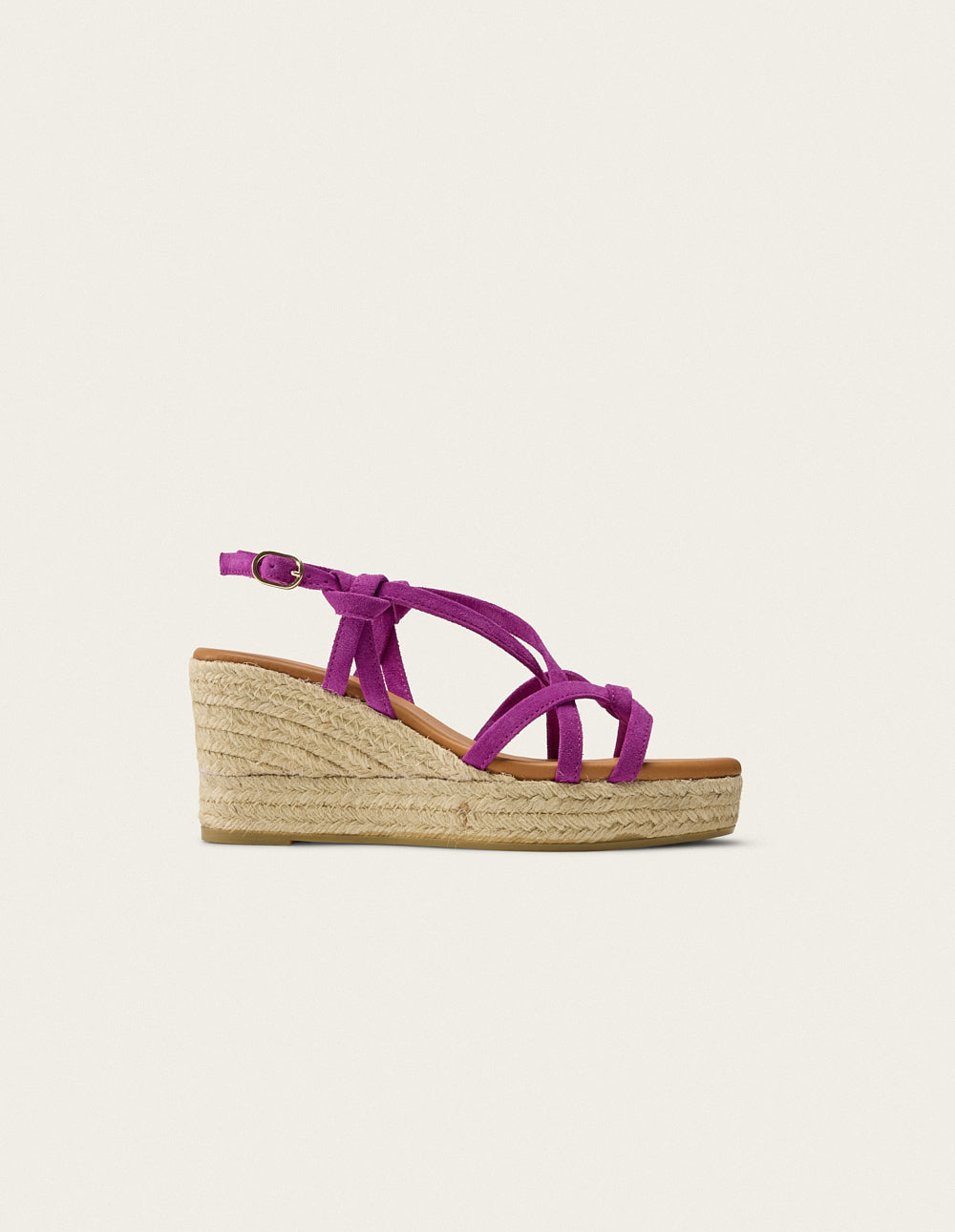 Women's Magenta Suede Espadrilles - Comfortable Casual Summer Shoes for Beach, Vacation & Everyday Wear