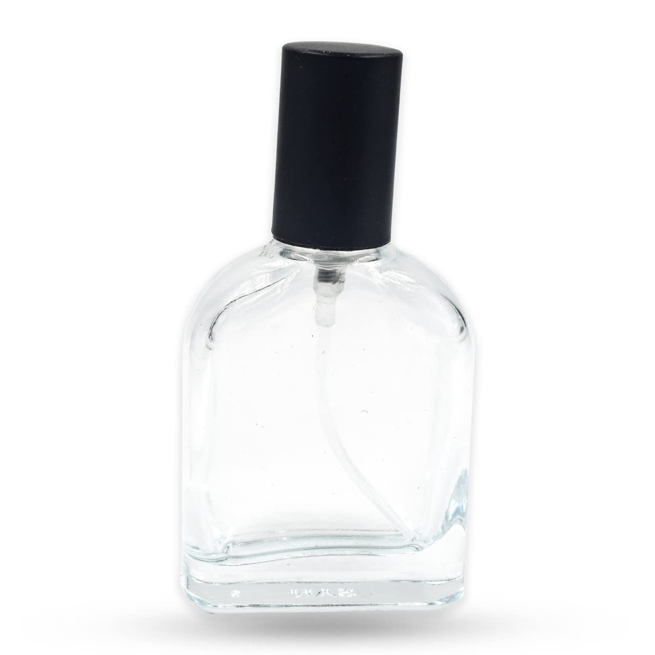 30ml Empty Refillable Glass Bottle with Spray Pump & Black Cap - Perfect for DIY Perfume, Essential Oils, Lotion & Rose Water | Travel-Friendly Container for Cosmetics & Aromatherapy | Great for Home, Salon & On-the-Go Use