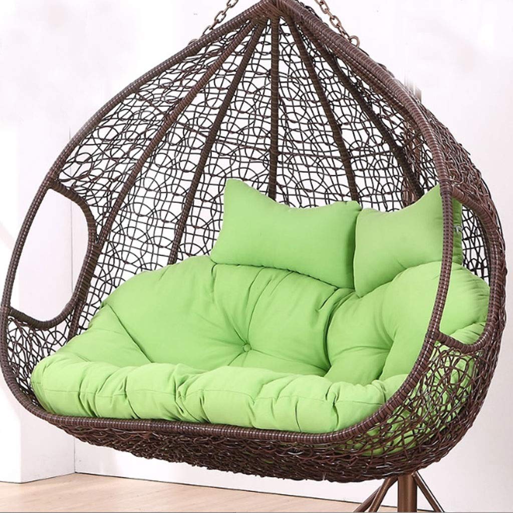 JYLJL Thickened Wicker Chair Cushion - Removable & Washable with Zipper, Bird's Nest Design for Swing Hammock, Rocker Chair, Garden & Terrace - Perfect for Outdoor Relaxation (Color: F)