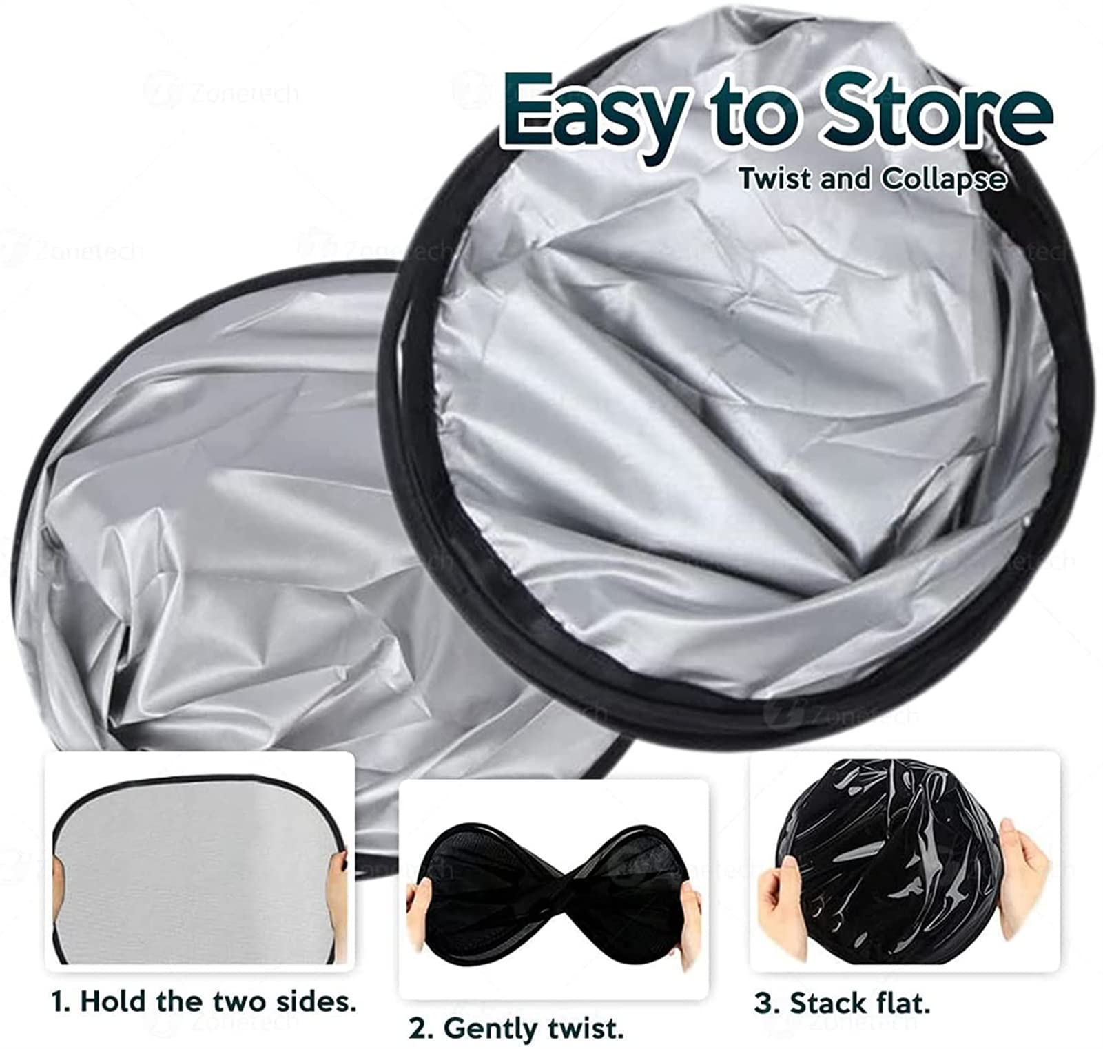 DISNIMO Universal Car Windshield Sunshade - Moon & Star Design UV Protection Sun Visor for Cars | Blocks 99% Harmful Rays | Easy Installation | Perfect for Summer Parking & Road Trips