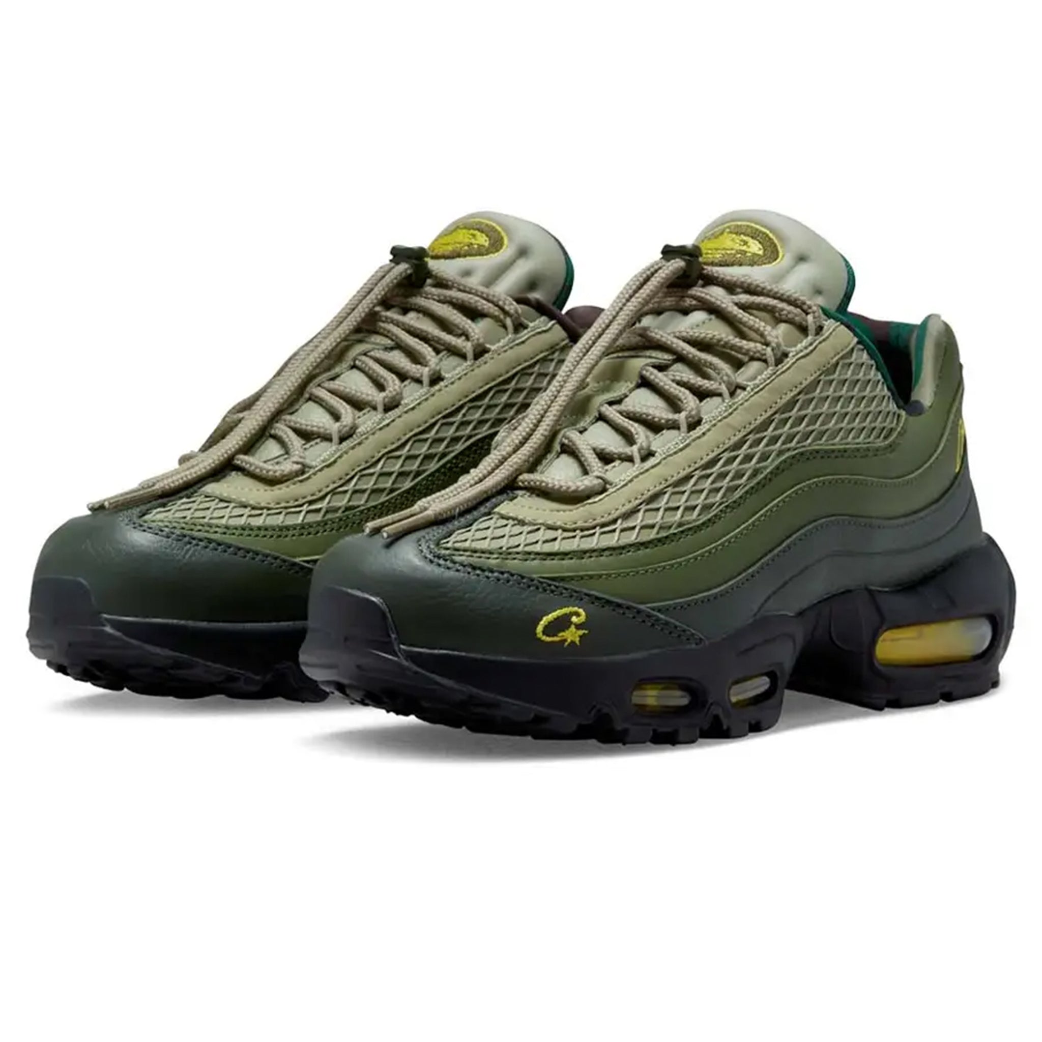 Corteiz x Nike Air Max 95 SP Green Sneakers - Men's Running Shoes for Jogging, Gym & Casual Wear