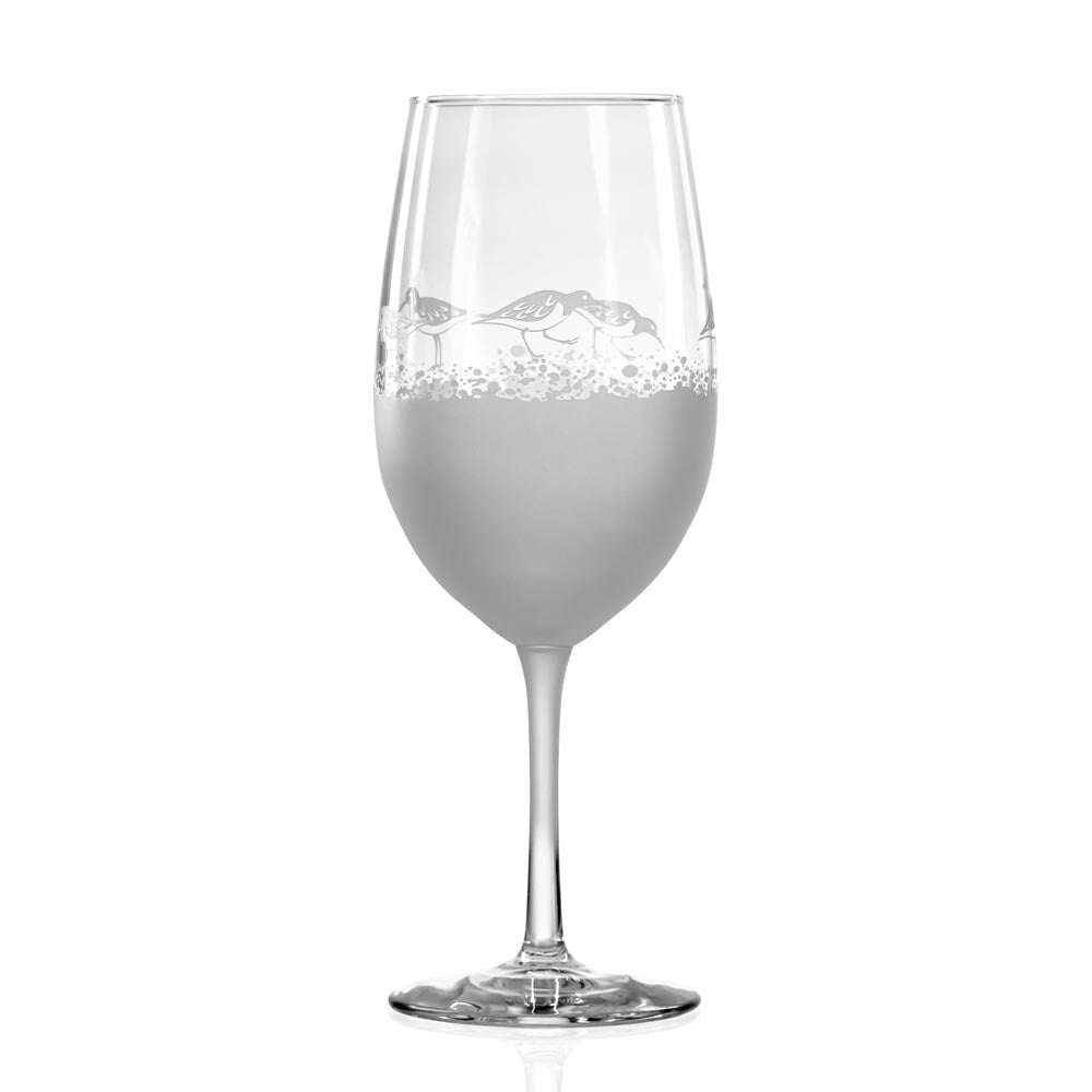 Premium Sandpiper 18oz All Purpose Wine Glasses Set of 4 - Stemless Wine Tumblers for Red, White, Rosé & Cocktails - Perfect for Dinner Parties, Weddings & Home Entertaining