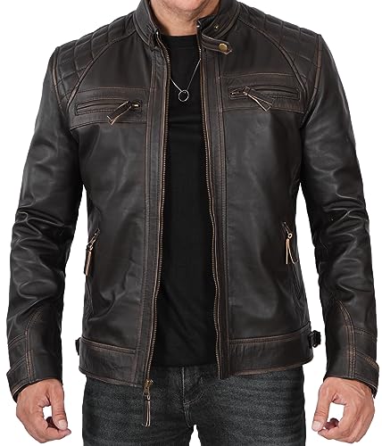 Johnson - Ruboff Brown Leather Jacket
