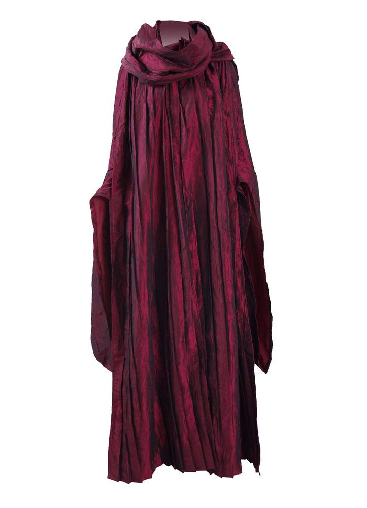 Melisandre Cosplay Costume Red Long Dress with Necklace - Women's Game of Thrones Halloween Outfit for Parties & Conventions