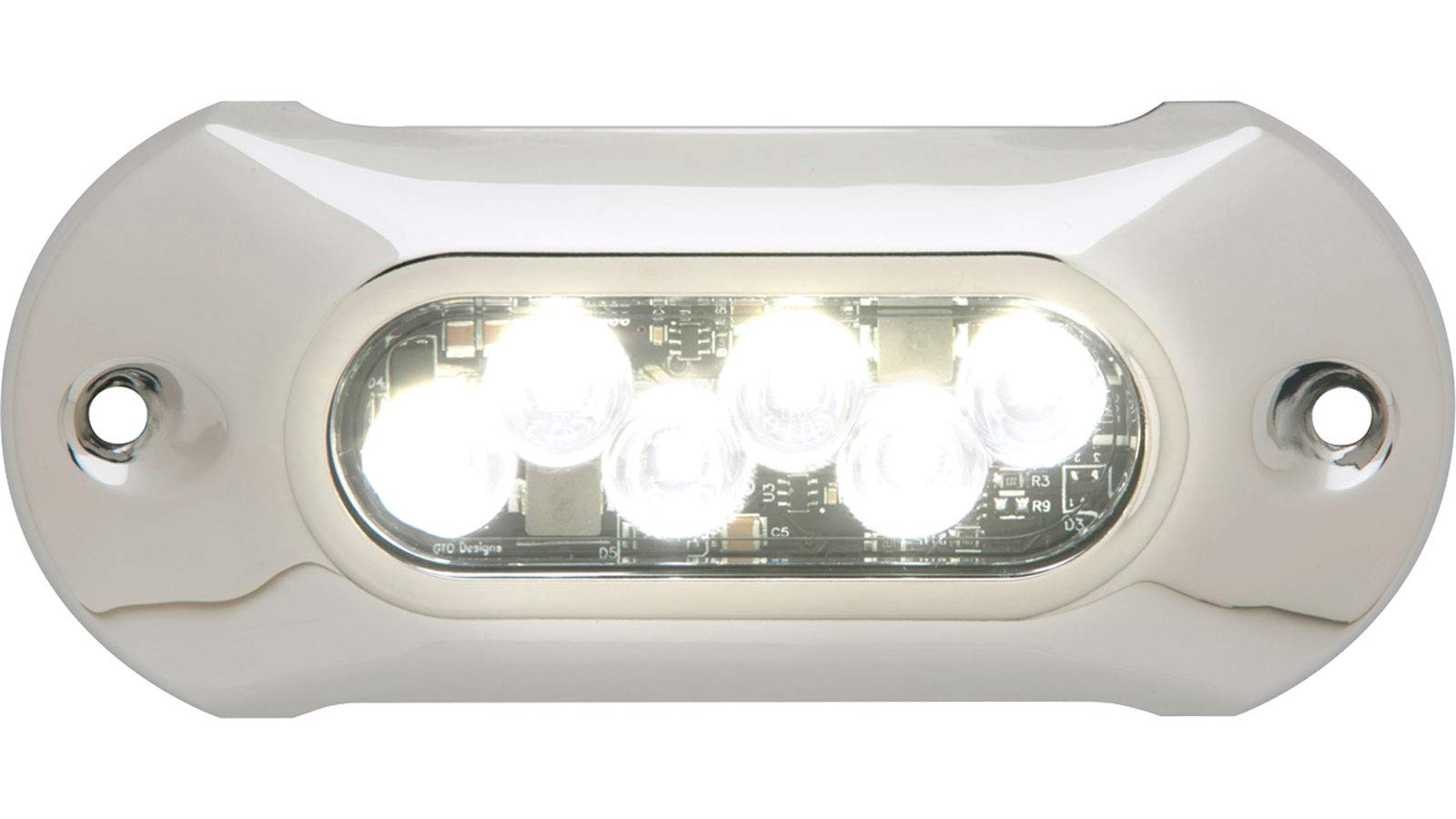 Attwood 66UW06 W-7 LED Submersible Marine Light - 2750 Lumens Bright White Underwater Boat Lighting for Docks, Pools & Fish Tanks