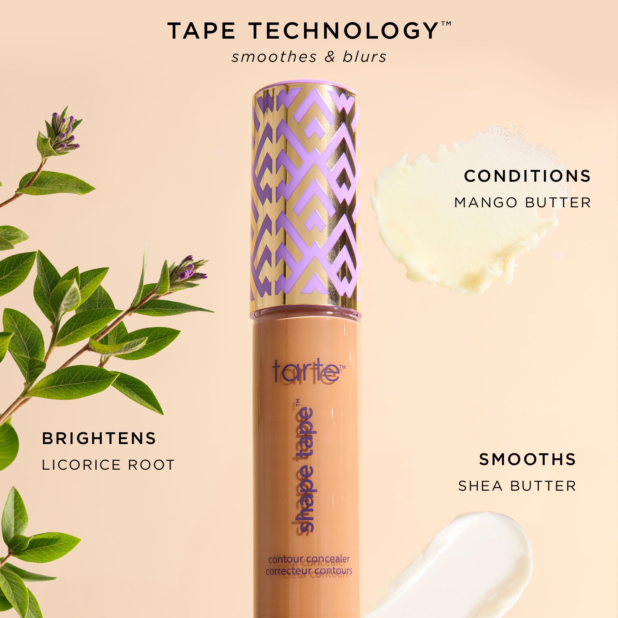 Tarte Shape Tape Full-Coverage Concealer - 20S Light Sand (For Light Skin with Warm Golden Undertones) - Travel Size - Perfect for On-the-Go Touch Ups & Flawless Makeup Looks