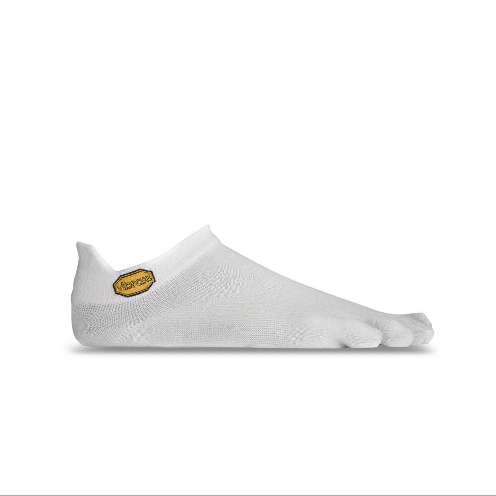 Vibram FiveFingers No Show Athletic Socks for Running & Gym - Breathable & Lightweight White Toe Socks for Men & Women - Perfect for Barefoot Shoes, Yoga, and Fitness Training