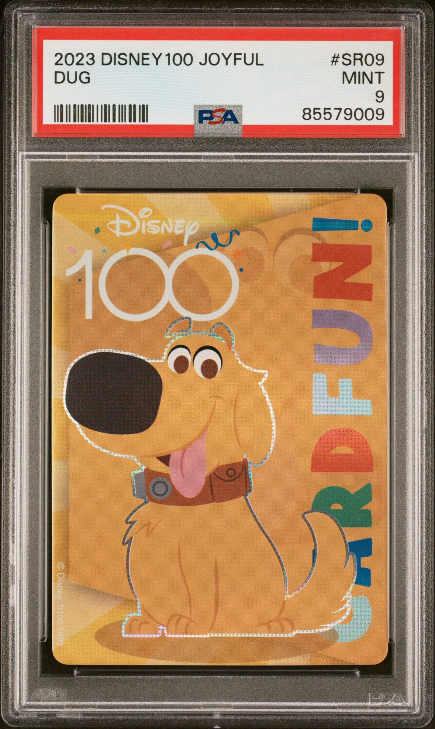 2023 Disney 100 Joyful Dug SR09 PSA 9 Graded Trading Card - Perfect for Collectors, Disney Fans & Card Game Enthusiasts