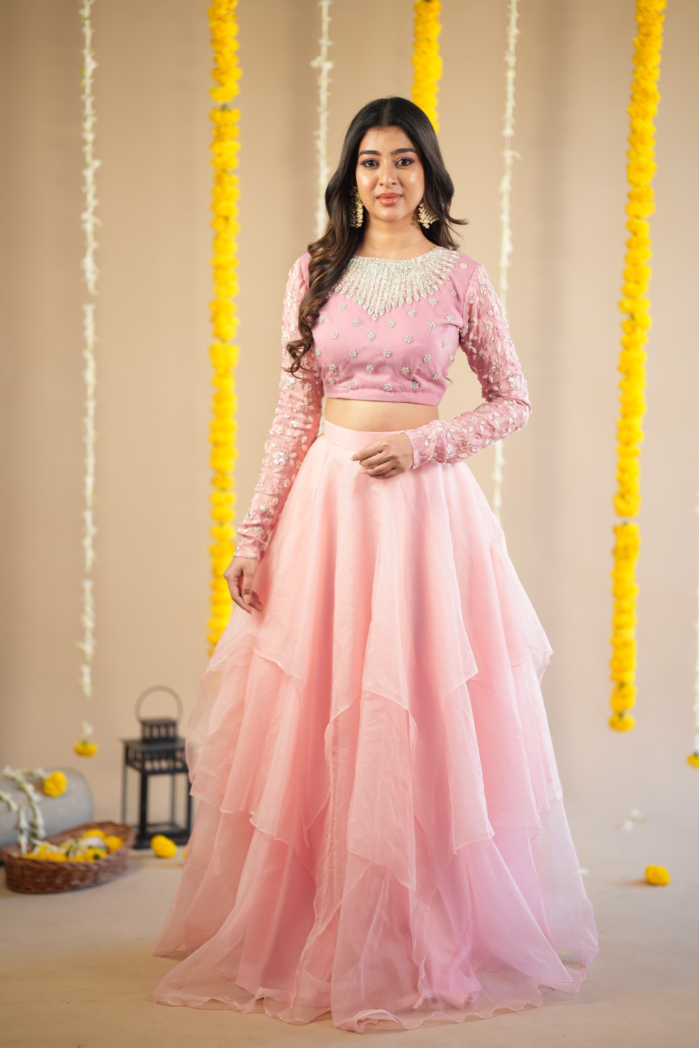 DD641 Laila Premium Designer Crop Top & Skirt Set - Trendy Women's Fashion for Casual Wear, Parties & Summer Outfits