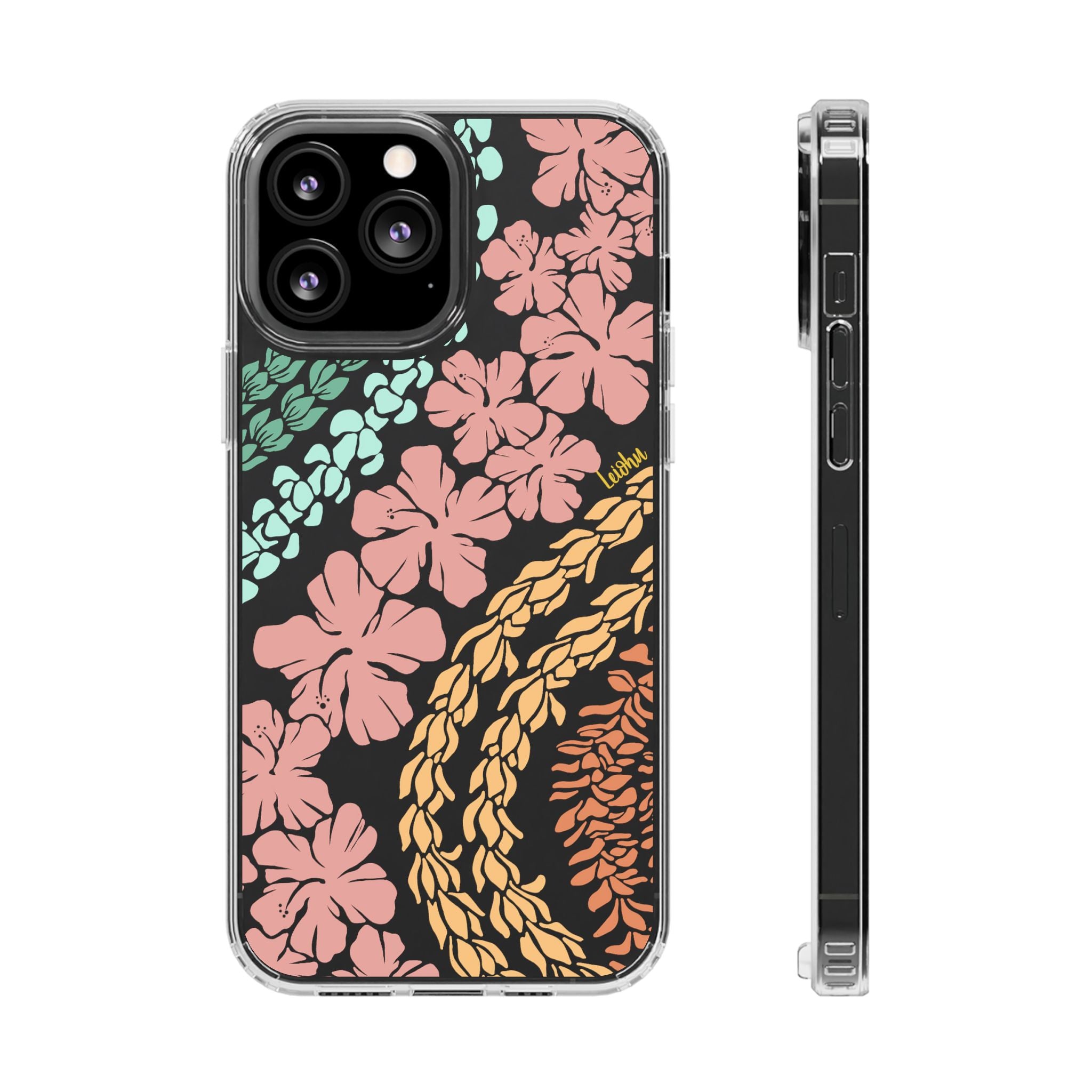 Groovy Lei Clear Phone Case - Slim Protective Cover for iPhone & Samsung - Perfect for Everyday Use, Travel & Outdoor Activities