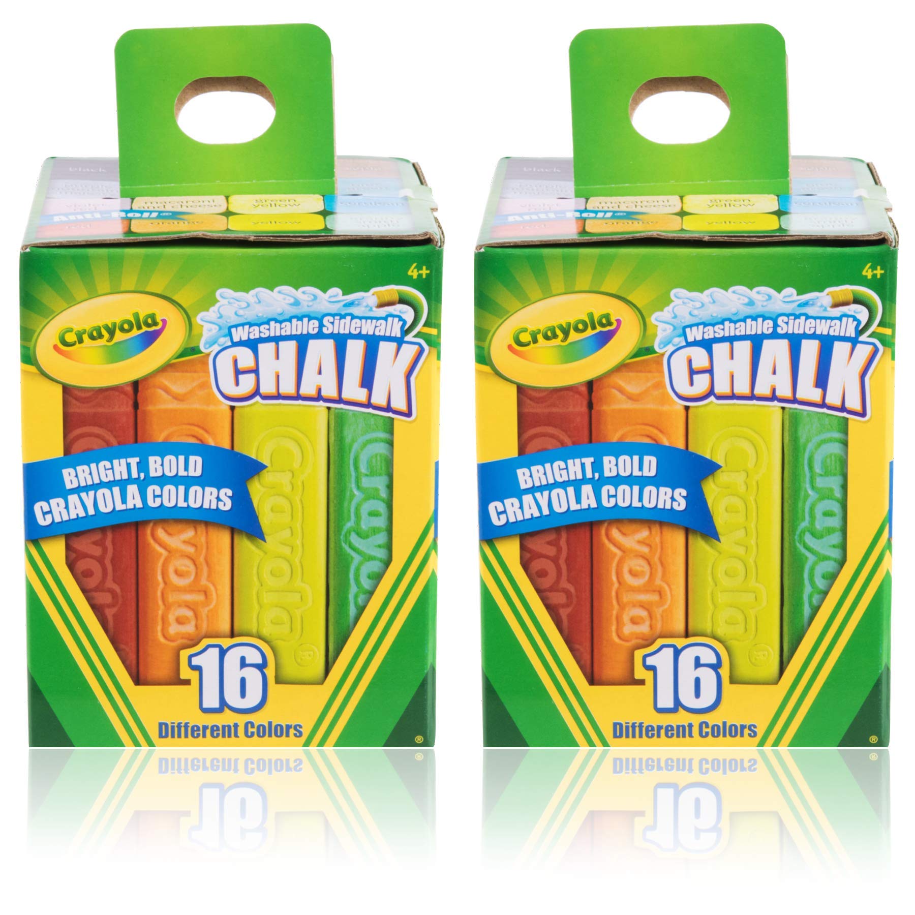 Crayola Sidewalk Chalk - 32 Count (2 Pack of 16) - Non-Toxic, Vibrant Colors for Kids Outdoor Play, Driveway Art, and Summer Activities