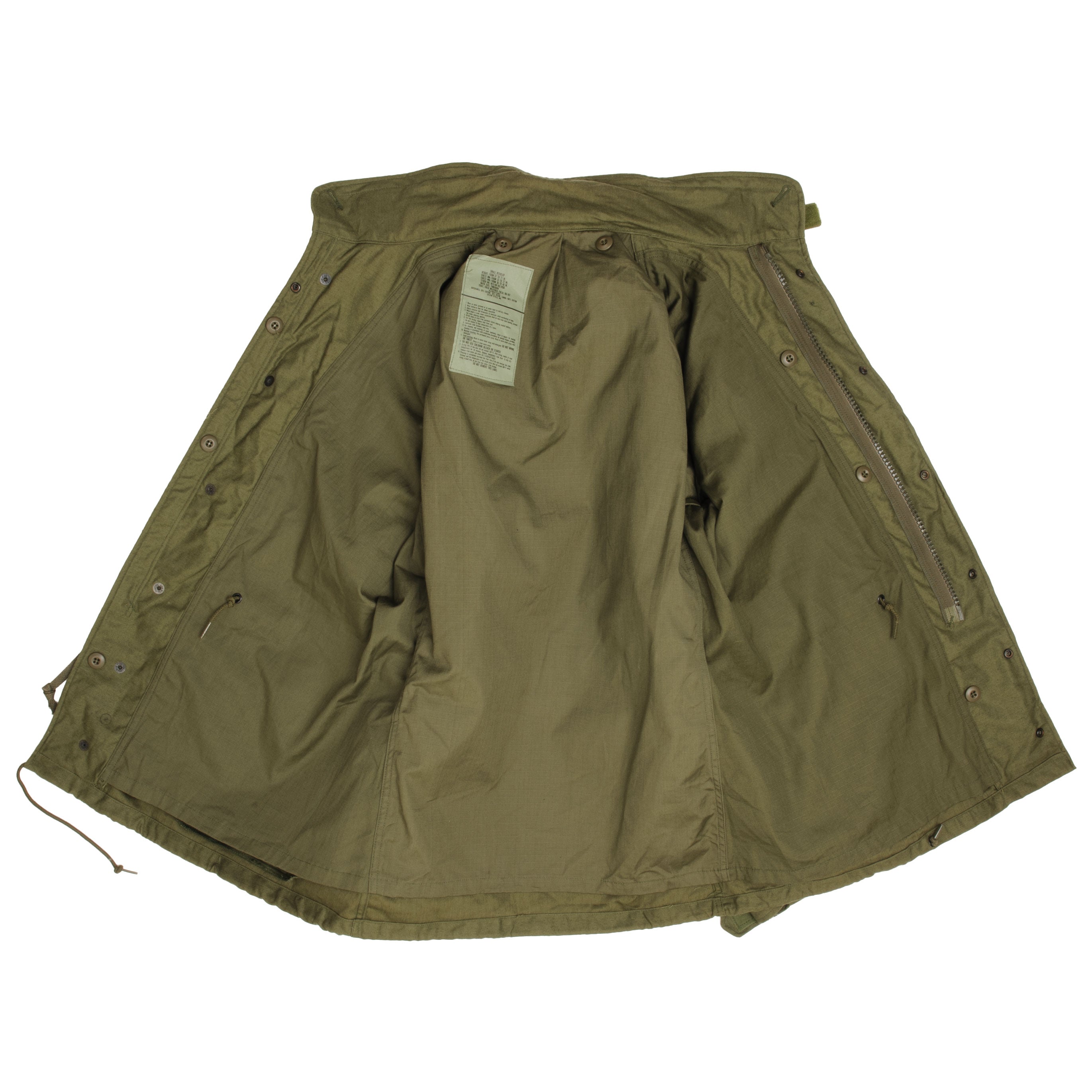 Vintage US Army M1965 M65 Field Jacket 1987 Small Regular Deadstock NOS - Military Green Outerwear for Men, Cold Weather & Outdoor Activities
