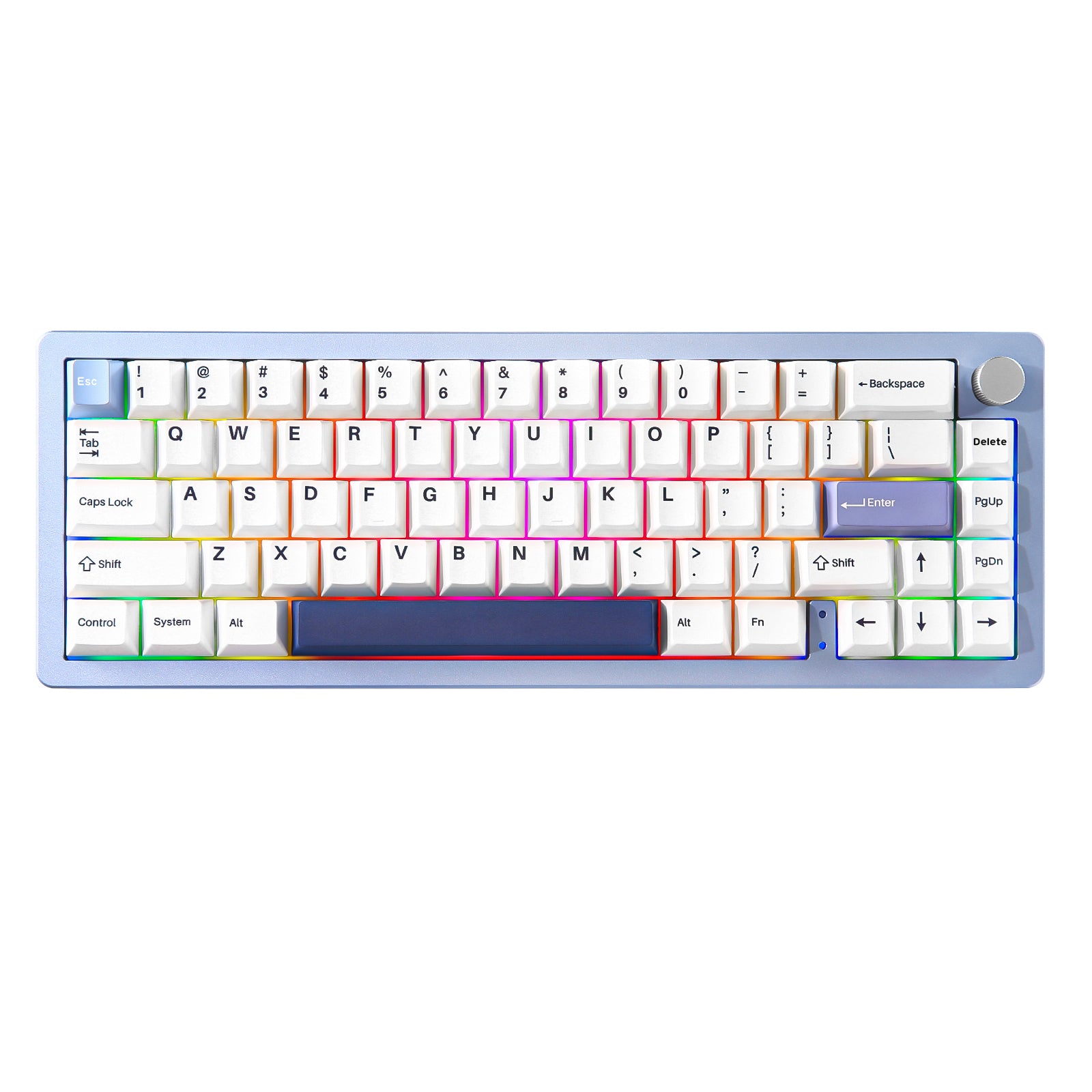 YUNZII AL66 Mechanical Keyboard - 68 Keys Compact RGB Backlit, Hot Swappable, Wired Gaming Keyboard for PC/Mac - Perfect for Typing, Gaming & Office Work