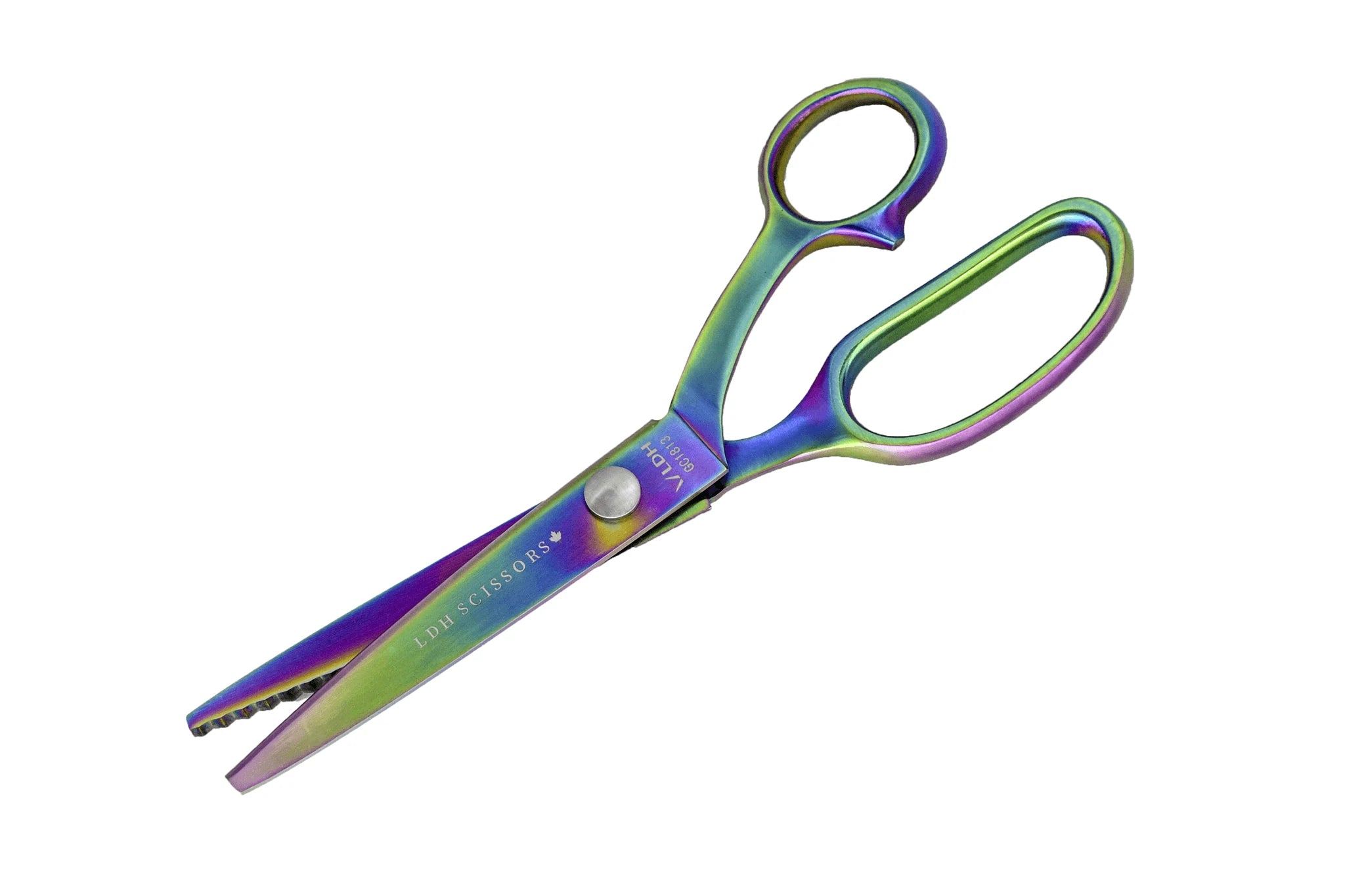 Rainbow Prism Pinking Shears - 9 Inch Professional Fabric Scissors for Sewing, Crafting & DIY Projects | Perfect for Quilting, Dressmaking & Scrapbooking