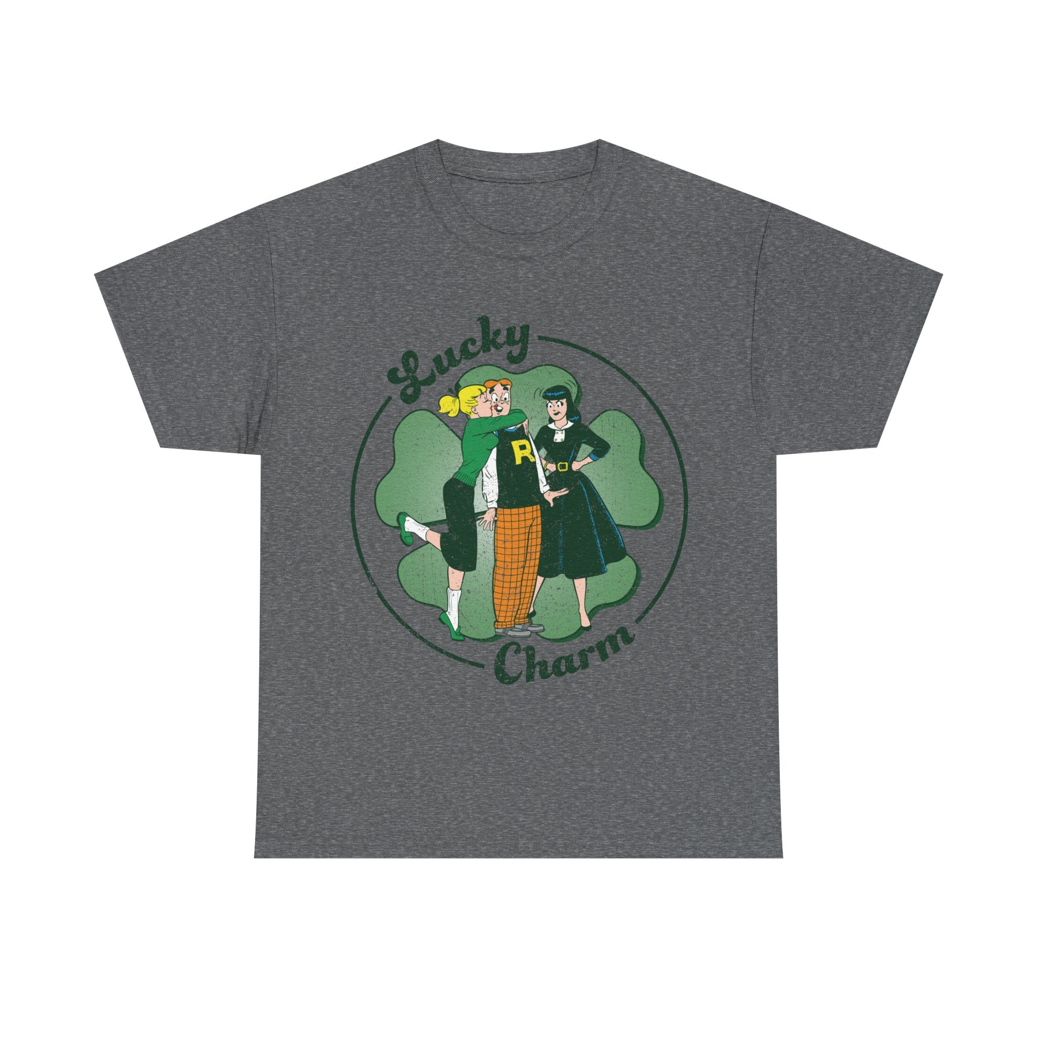 Archie Comics Lucky Charm Graphic Tee - Unisex Heavy Cotton T-Shirt with Archie, Betty & Veronica Designs | Casual Wear, Gift for Fans, Comic Book Lovers