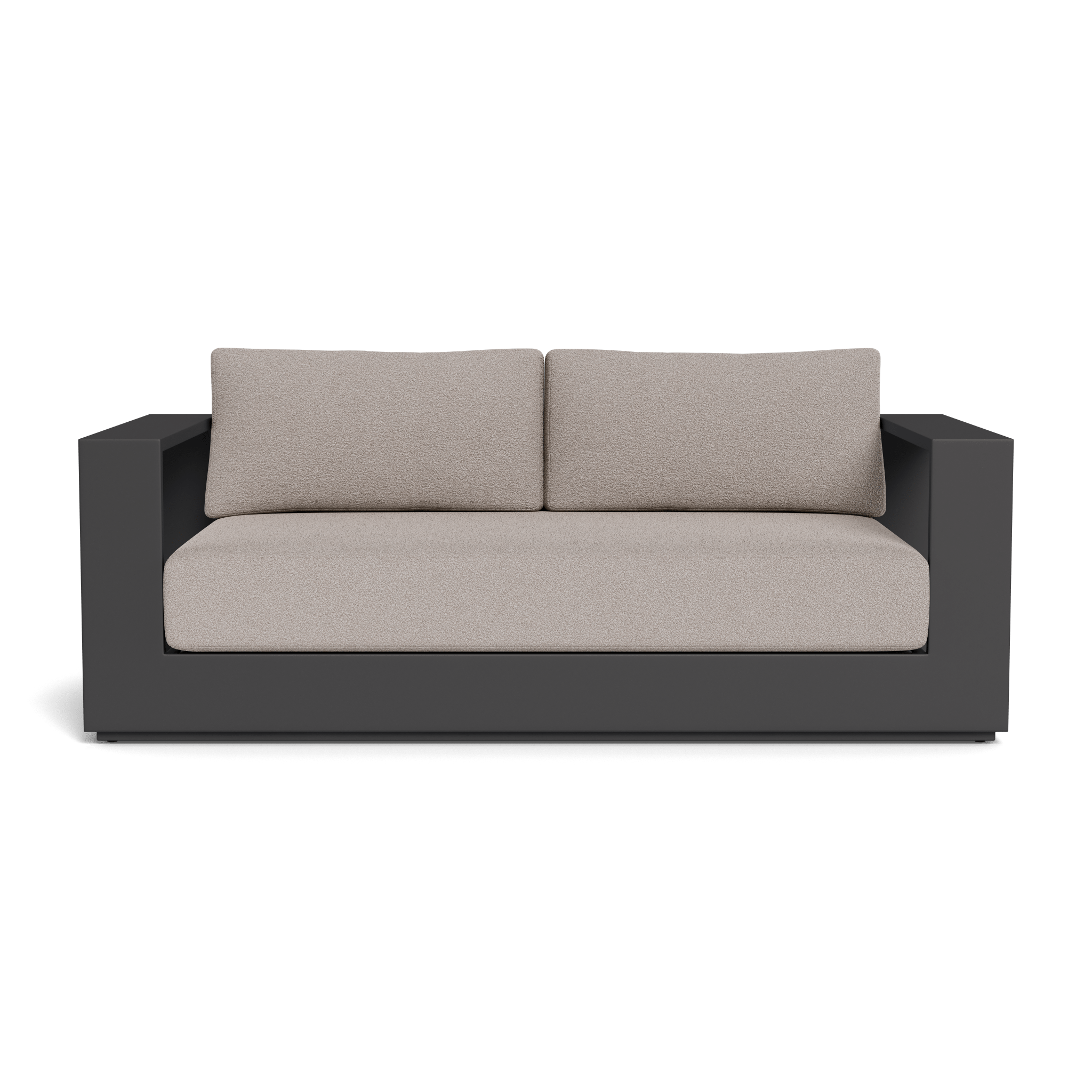 Hayman Aluminum 2-Seat Outdoor Patio Sofa - Lightweight Modern Garden Furniture for Balcony, Poolside & Backyard Relaxation