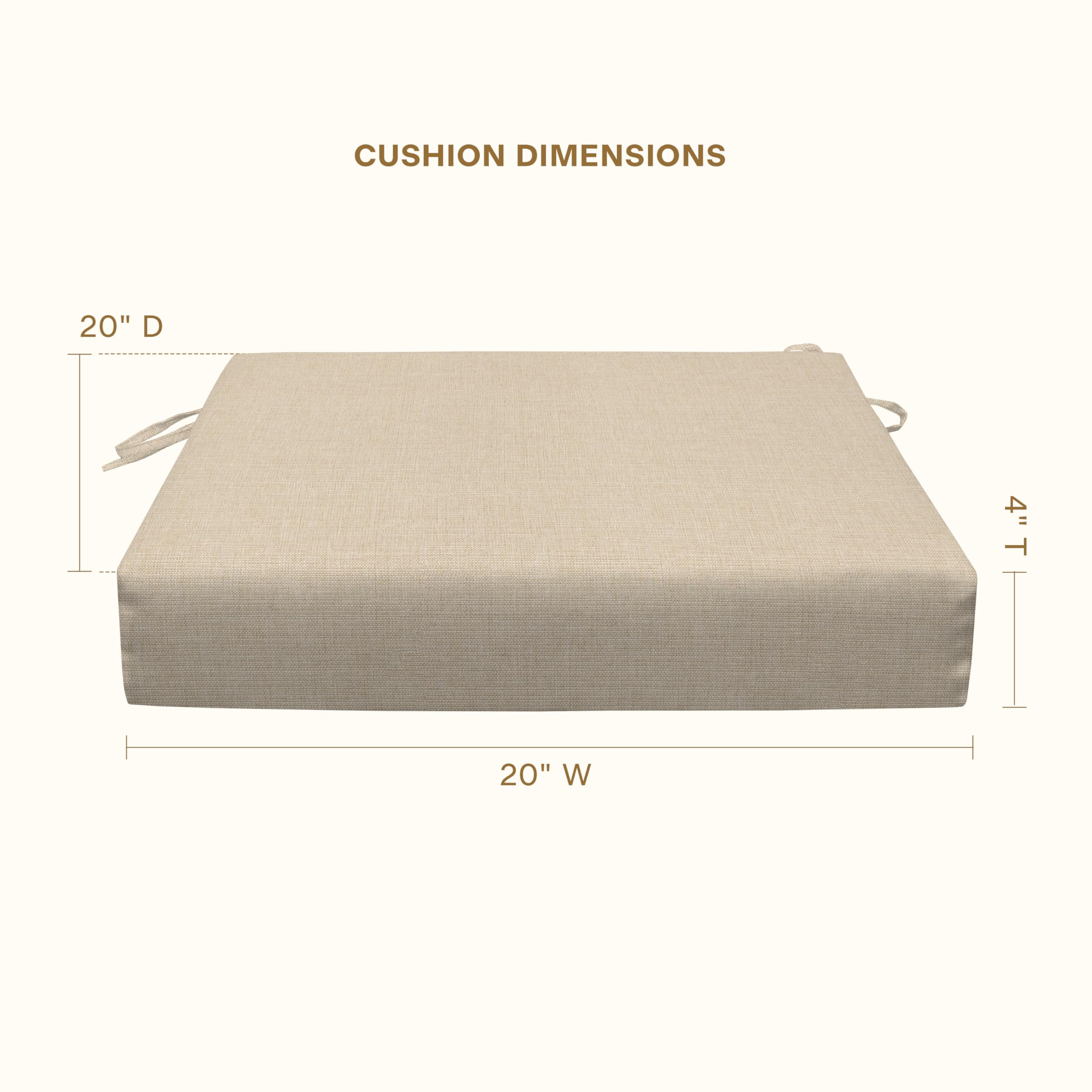 Premium Honeycomb Outdoor Cushion Set - 20