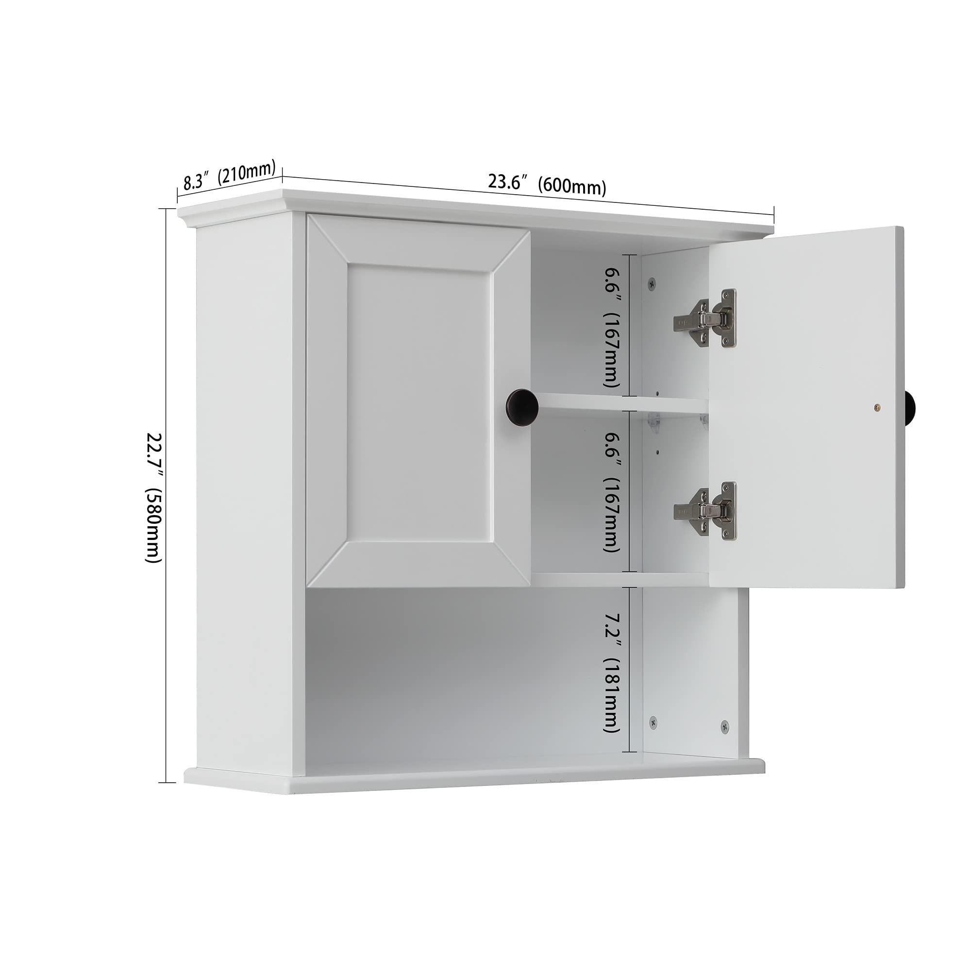 Wooden Bathroom Wall Cabinet - 23