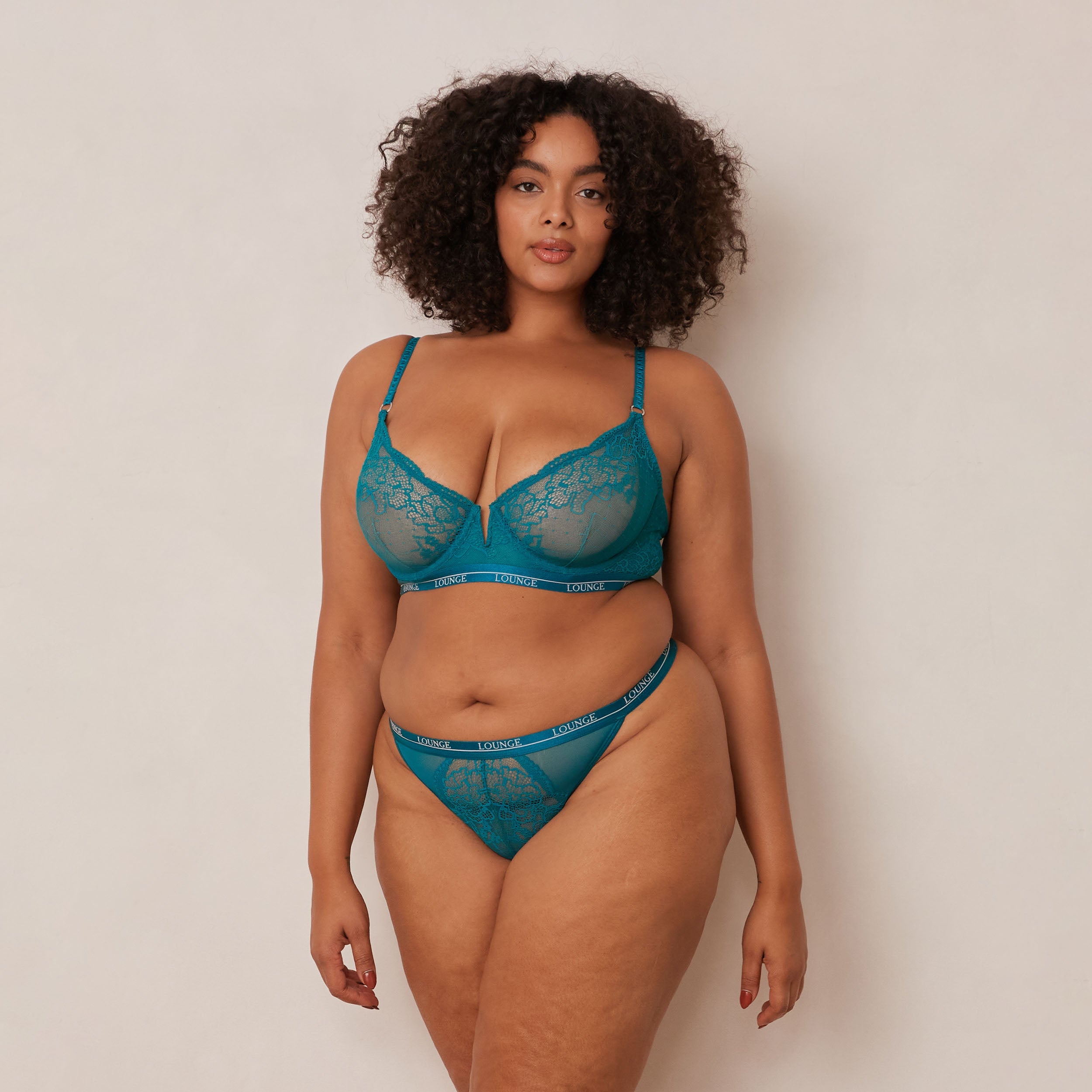 Royal Balcony Bra in Turquoise - Comfortable Lace Underwire Bra for Women, Perfect for Everyday Wear and Special Occasions