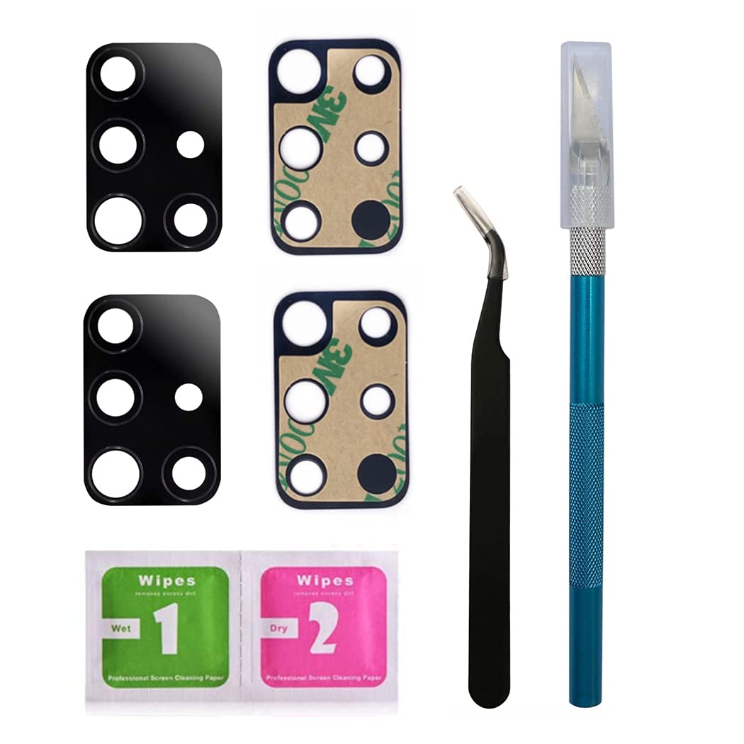 Original 2-Pack OEM Rear Camera Glass Lens Replacement for Samsung Galaxy A71 5G/A715 (2020 Model) - Includes Adhesive & Repair Tools - Compatible with All Carriers - Perfect for DIY Phone Repairs & Camera Protection