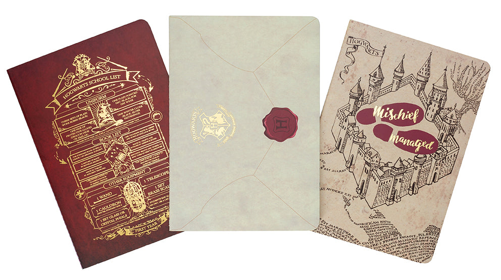 Harry Potter: Welcome to Hogwarts Planner Notebook Collection (Set of 3) - Perfect for School, Journaling & Harry Potter Fans - Back to School Supplies & Gift Idea