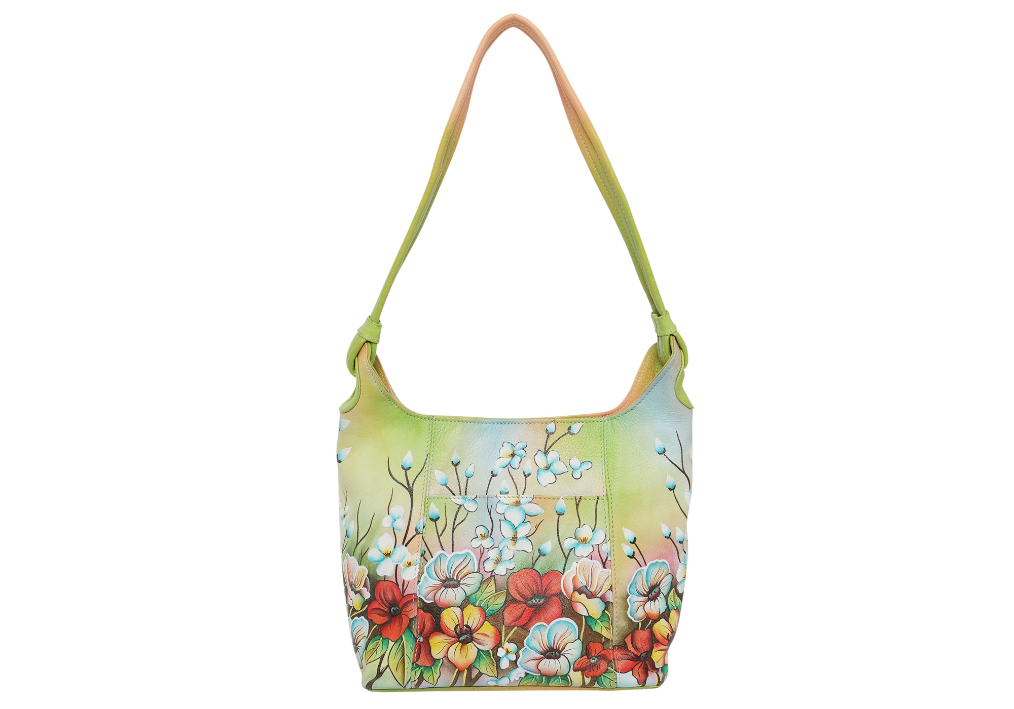 Modapelle Women's Genuine Leather Hand-Painted Shoulder Bag - Fashion Crossbody Purse Style 3152 for Work, Travel & Everyday Use