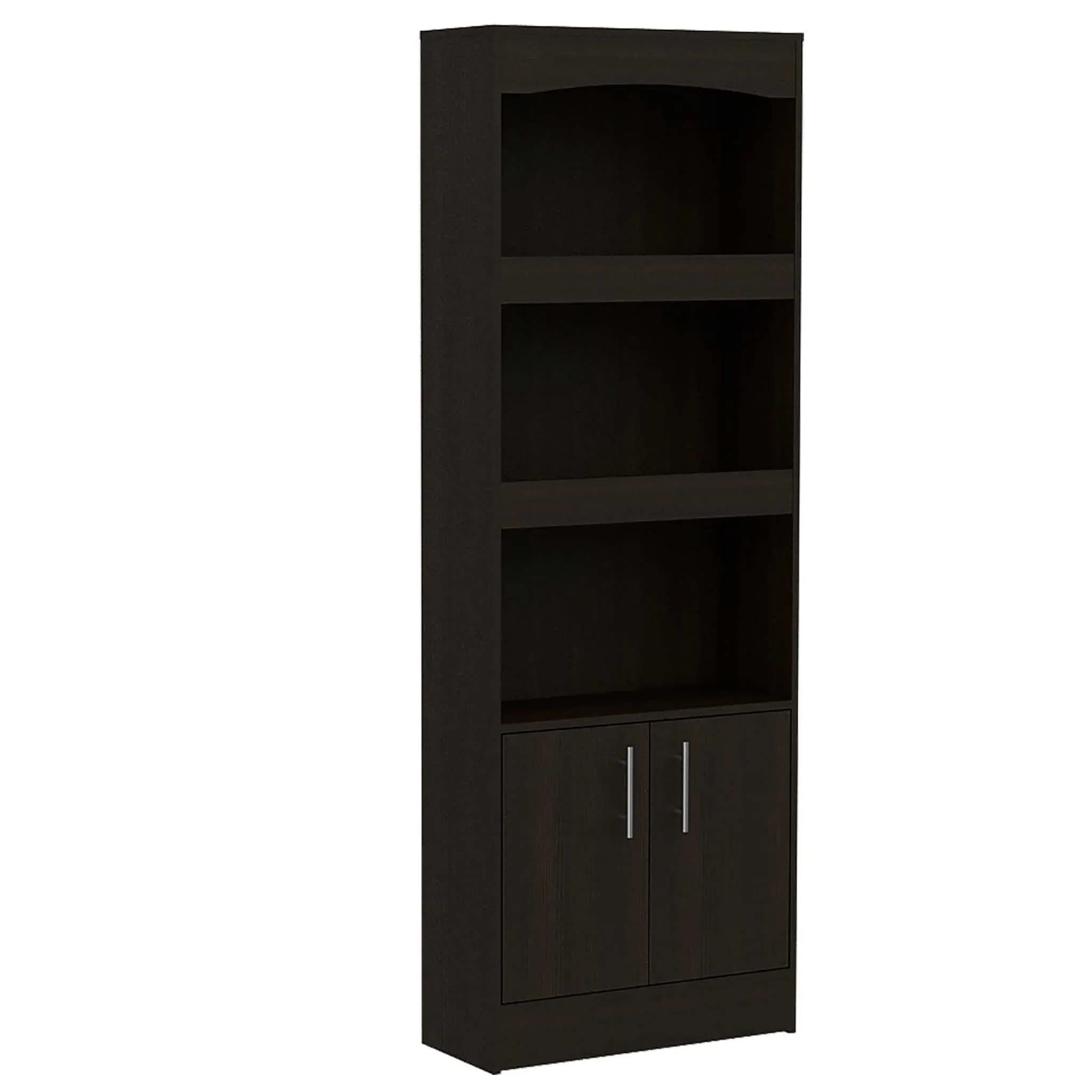 Dozza Black Wood Book Storage Case - Elegant Book Organizer for Home, Office & Library - Perfect for Books, Magazines & Documents