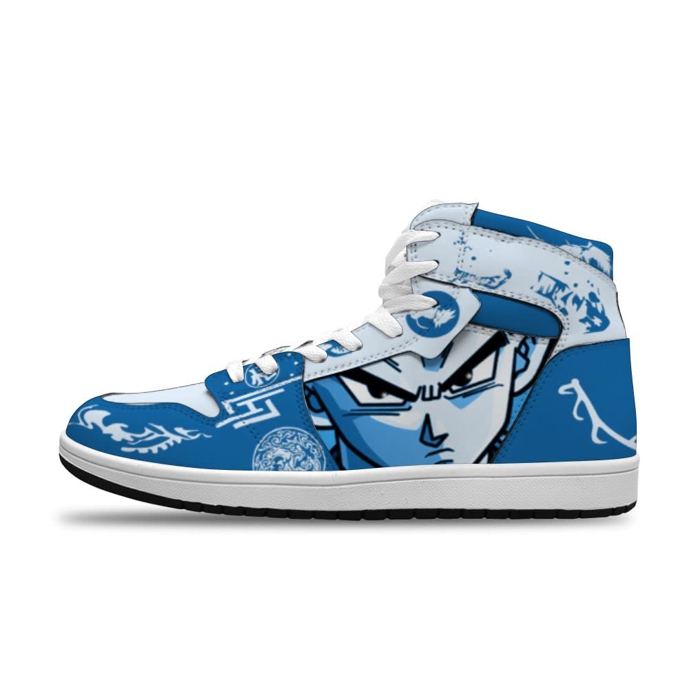 NINGDHUAIX Custom Anime Saiyan Basketball Shoes for Men & Women - Lightweight Sports Sneakers for Running, Gym, and Casual Wear - Dragon Ball Z Inspired Fashion Shoes