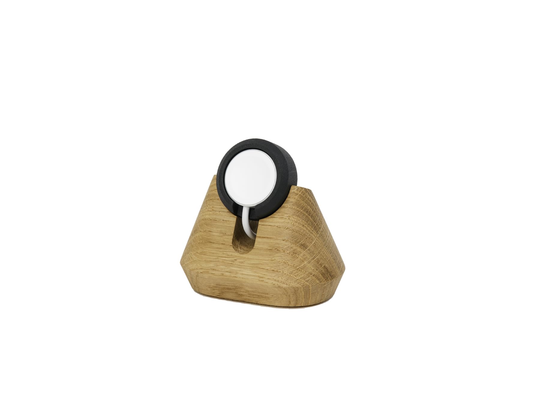 Oakywood Magnetic Wireless Charger Stand for Apple Watch - 100% Natural Oak Wood Charging Dock Station - Perfect for Nightstand, Office Desk, and Travel Accessories