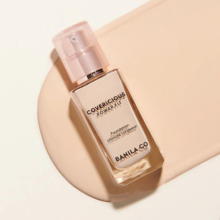 Banila Co Covericious Power Fit Foundation - 6 Shades, SPF 45 PA++, 30ml | Long-Lasting Full Coverage Makeup for Daily Wear & Special Occasions