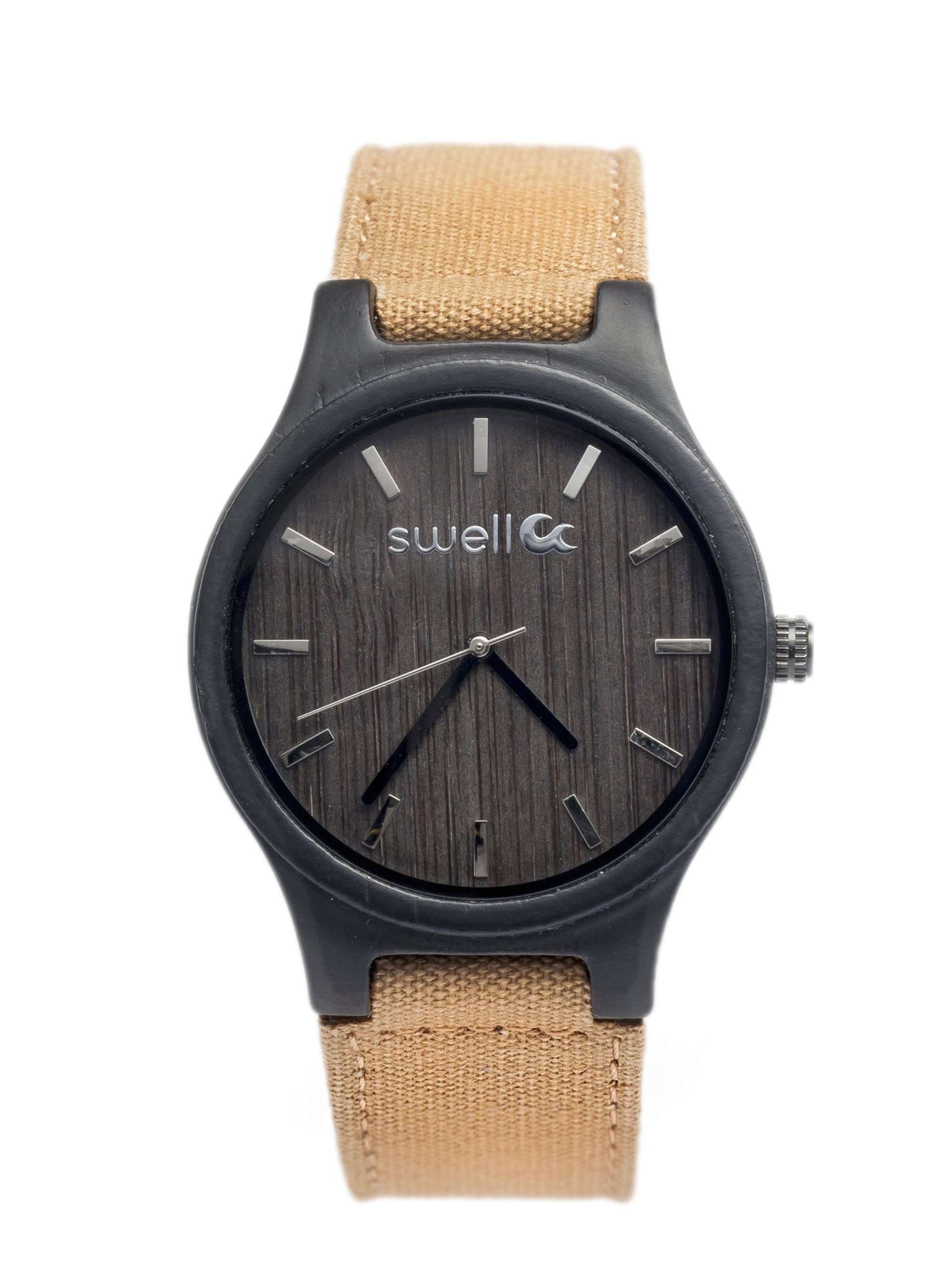 Tundra Backpacker Bamboo Watch - Stylish Outdoor Sports Watch for Hiking, Camping & Adventure - Waterproof Durable Wristwatch for Men & Women