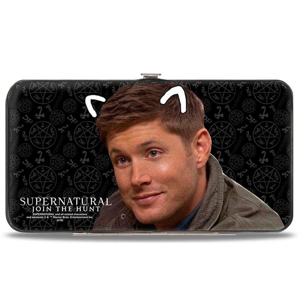 Buckle-Down Women's Hinge Wallet - Supernatural Design, RFID Blocking, Compact & Stylish for Everyday Use - Perfect for Work, Travel, and Night Out